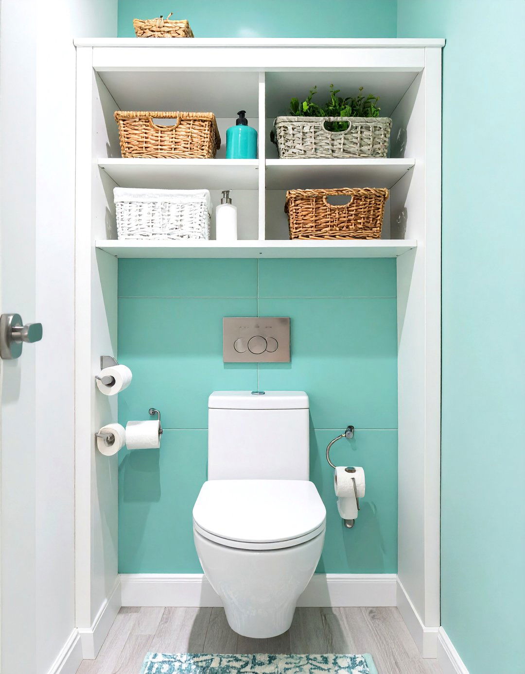 Over the Toilet Storage Units - 30 small toilet and bathroom ideas