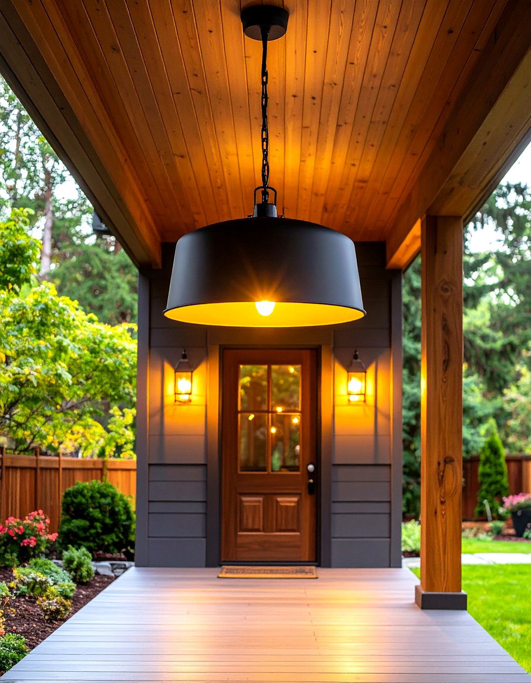 Oversized Pendant Porch Lighting - 30 porch lighting ideas
