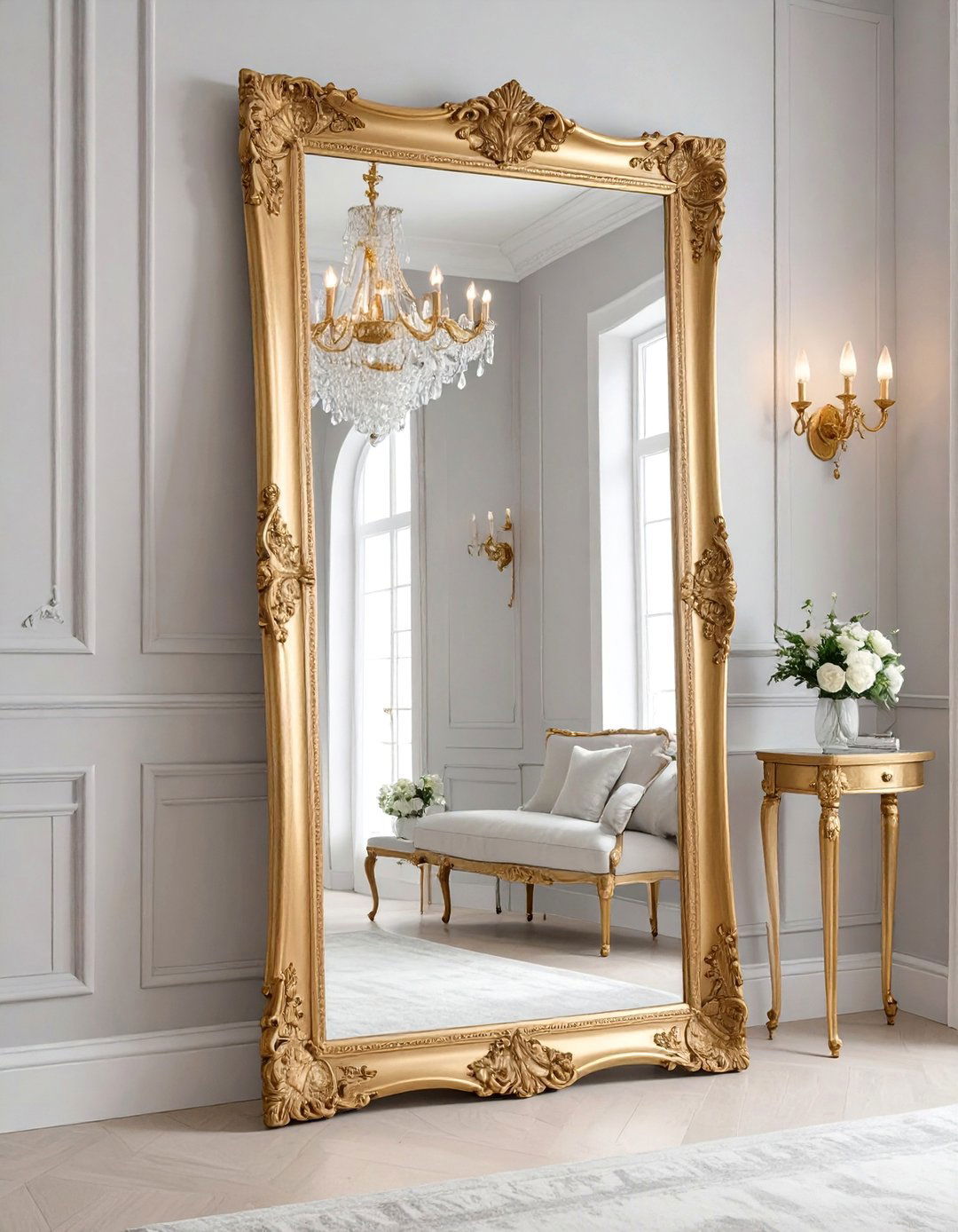 Oversized Statement Mirror - 30 big wall decor ideas