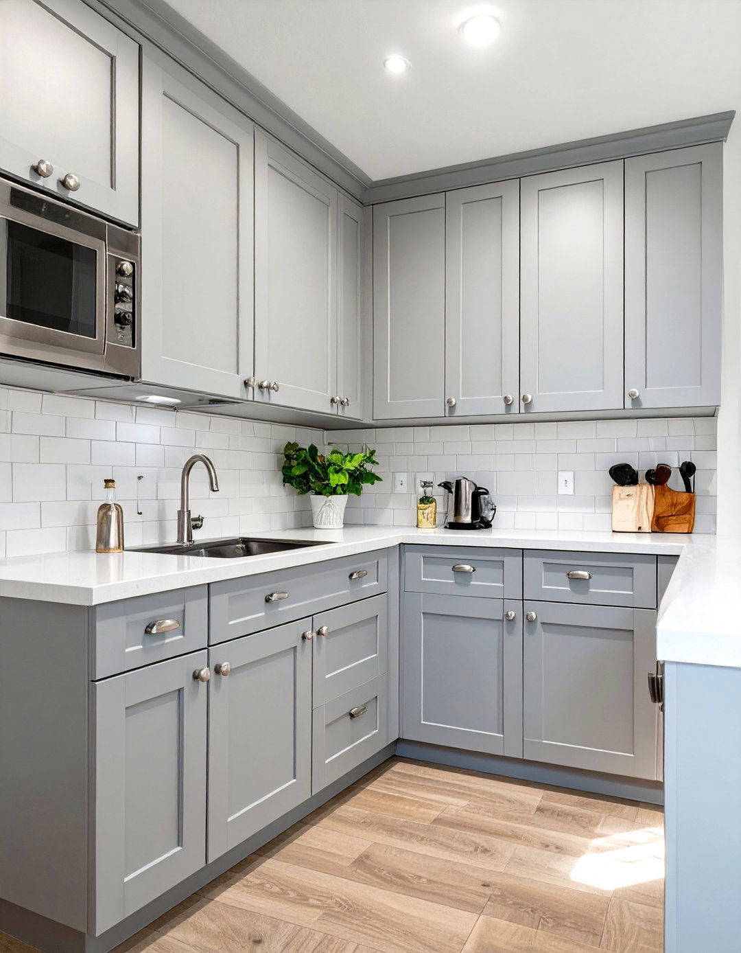 Paint Cabinets a Light Color - 30 very small kitchen ideas on a budget