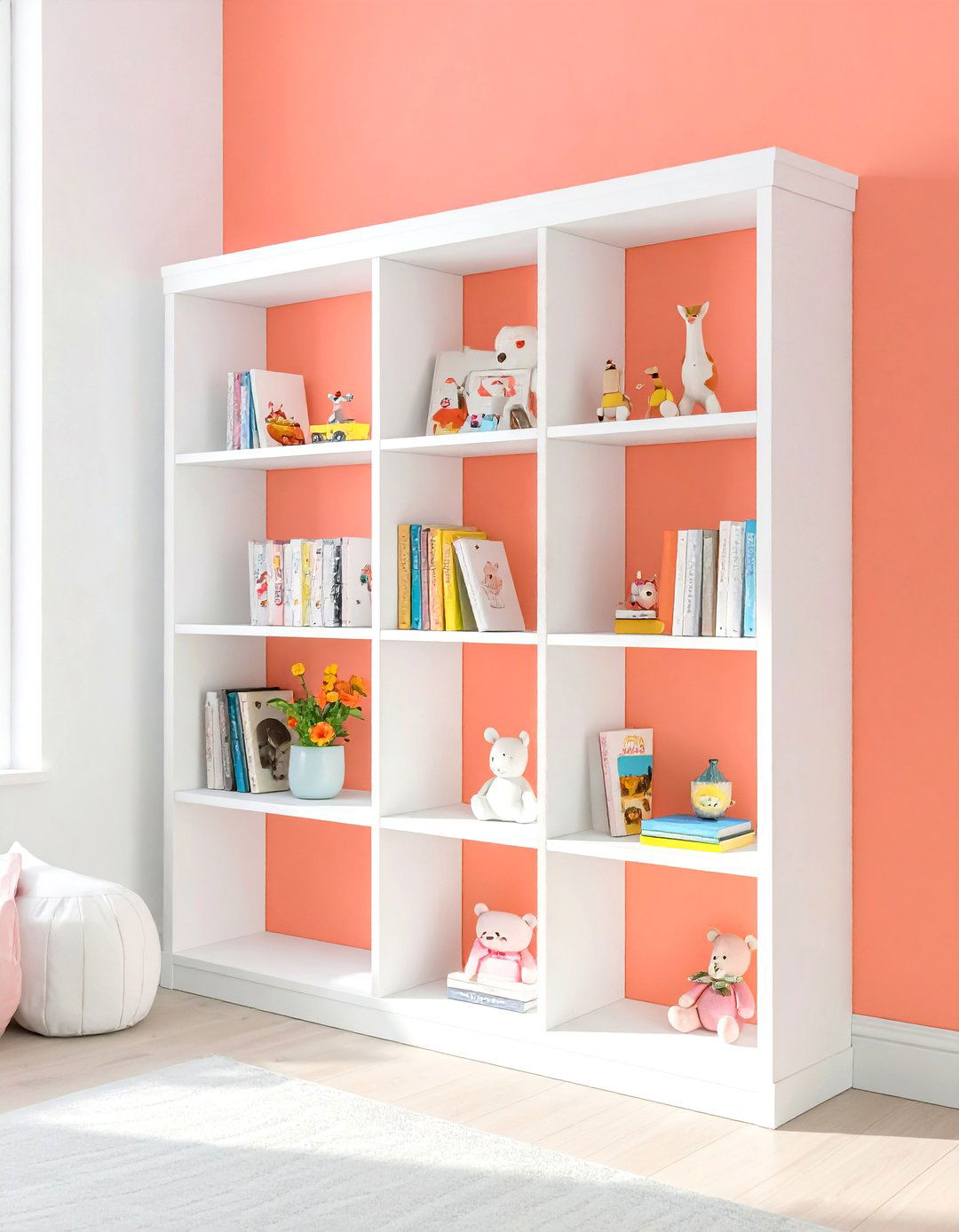 Paint an Old Bookshelf Interior - 30 toddler girl room ideas on a budget