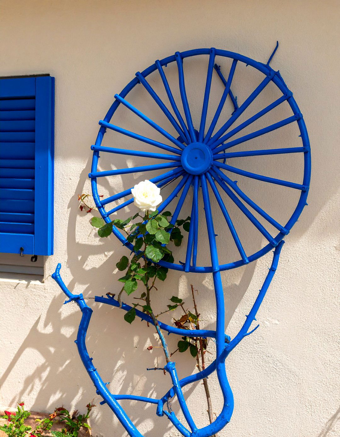 Painted Branch Garden Trellis - 30 diy garden trellis ideas