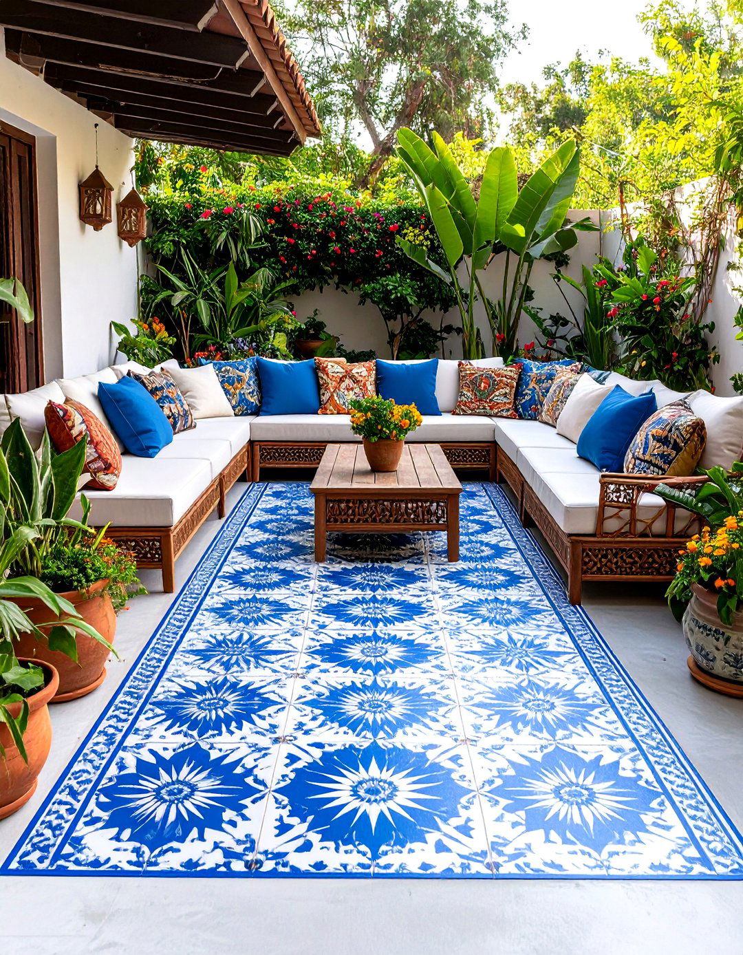 Painted Concrete Patio Floor - 30 patio floor ideas