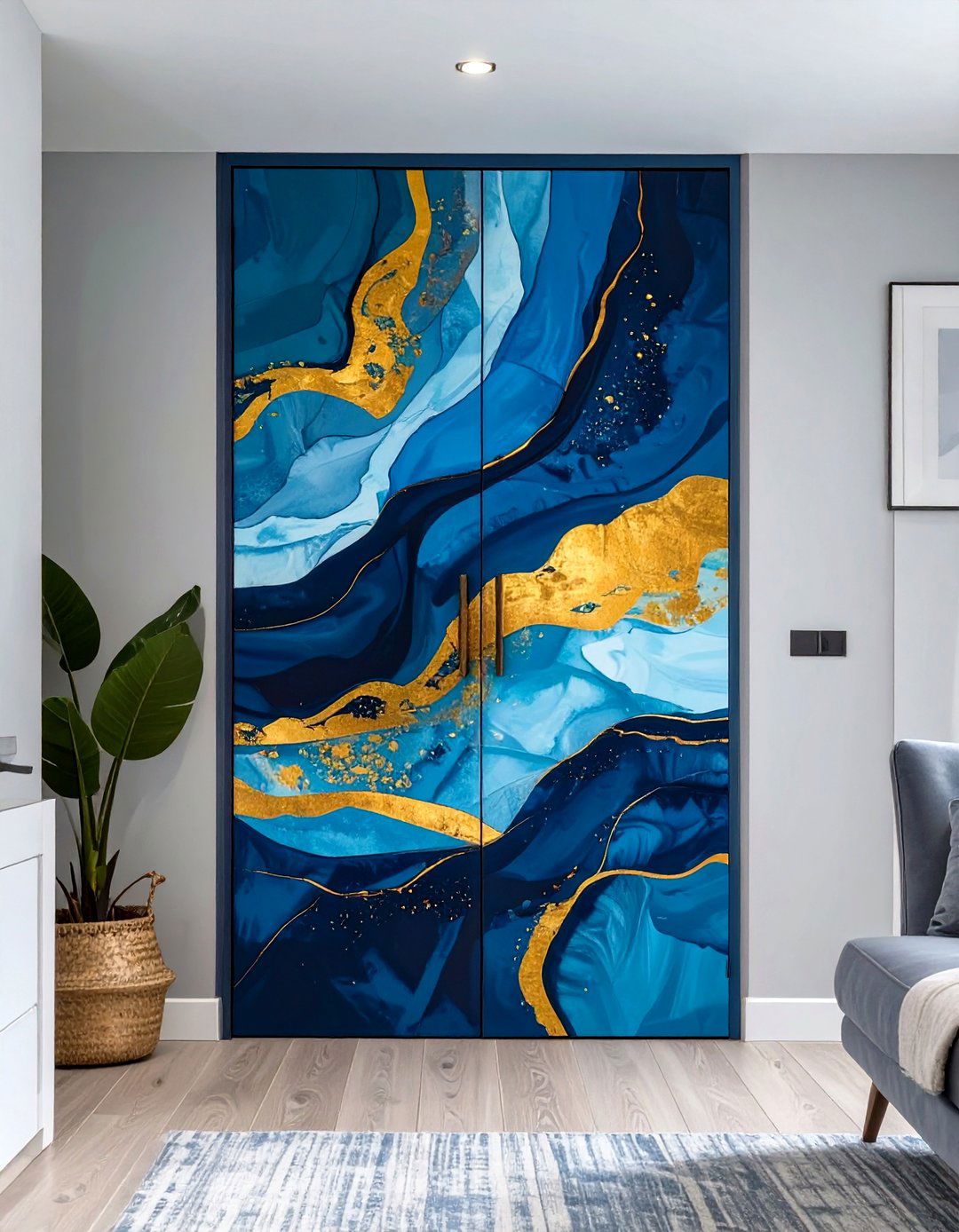 Painted Mural Closet Doors - 30 small closet door ideas