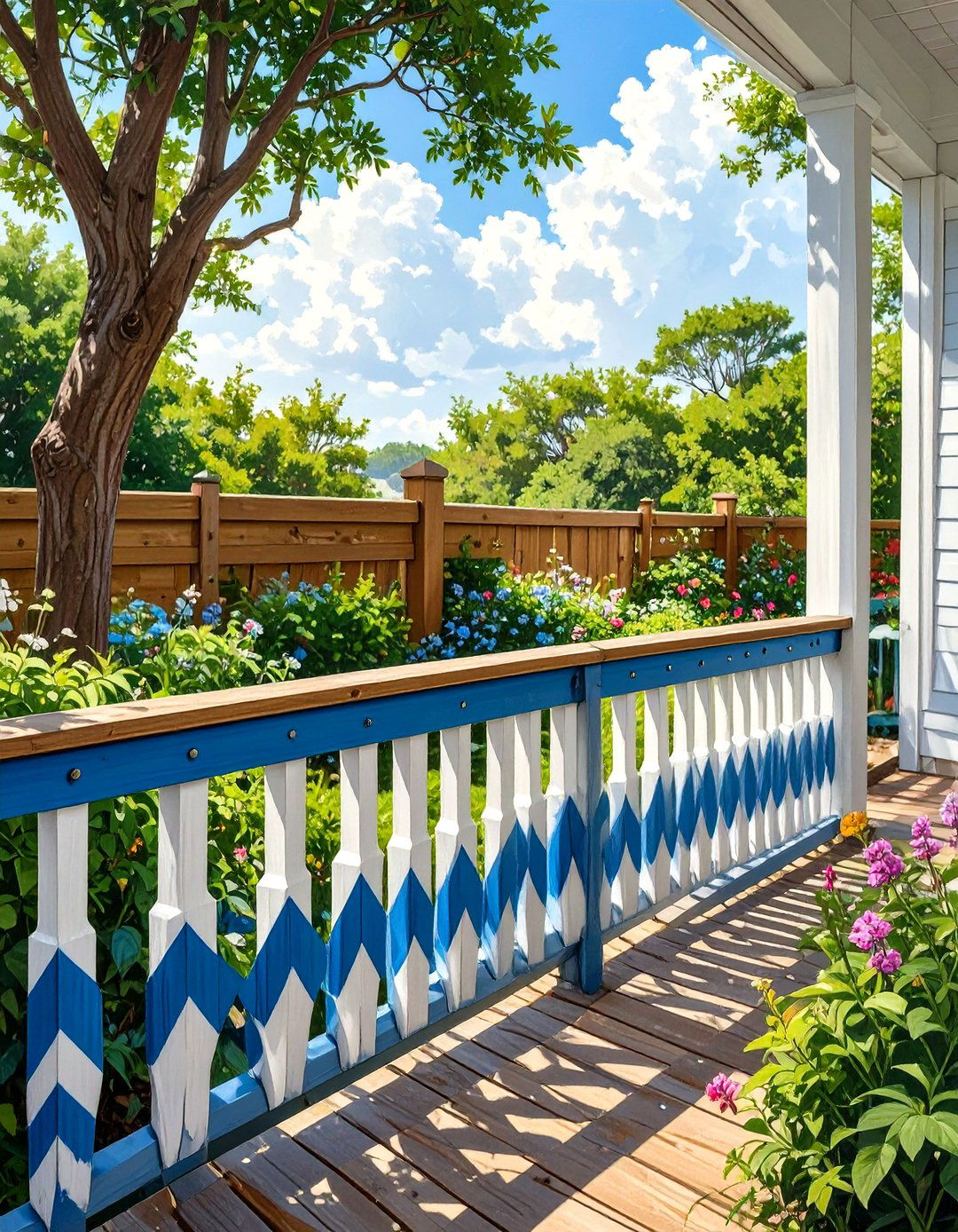 30 Simple Deck Railing Designs to Modernize Your Patio - We Love Home Blog