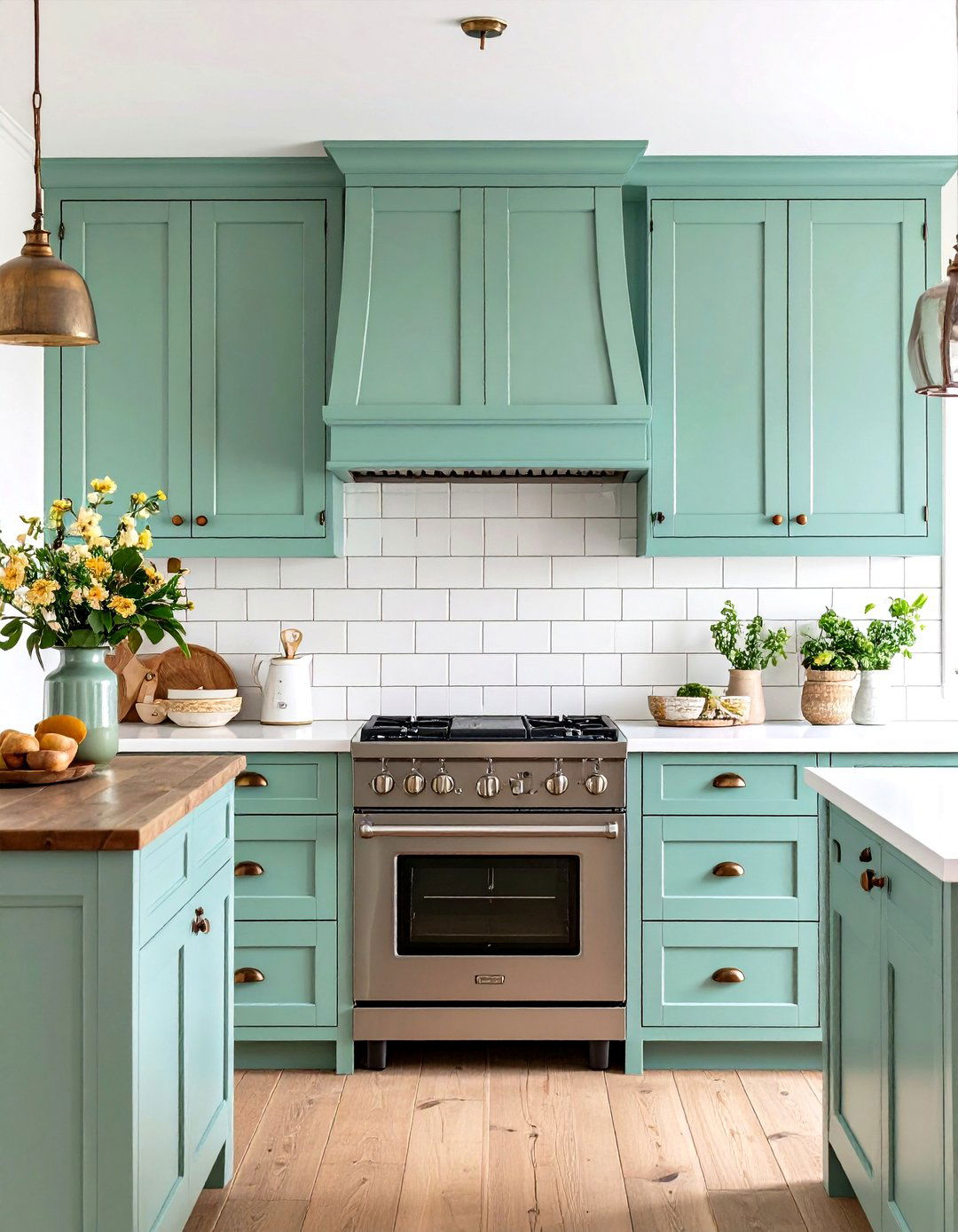 Painted Tin Tile Backsplash - 30 rustic backsplash ideas