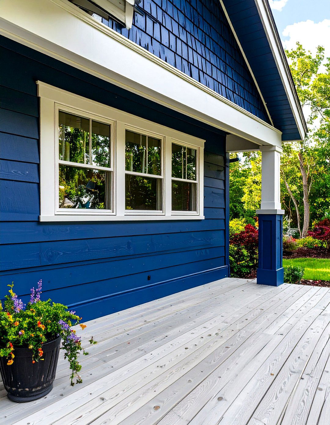 Painted Wood Fascia for Color Pop - 30 deck fascia ideas