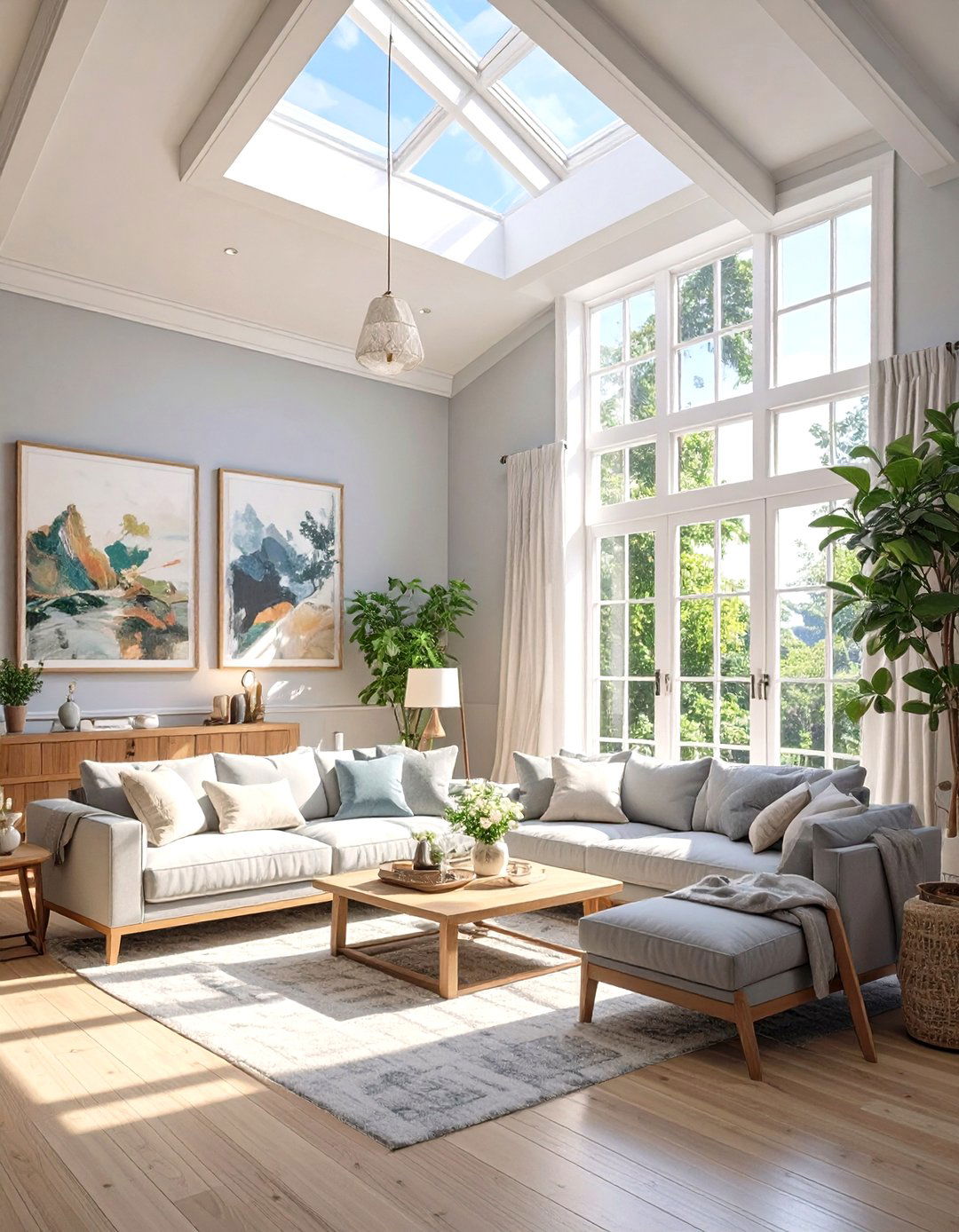 Painting the Ceiling a Lighter Color - 30 small living room design ideas