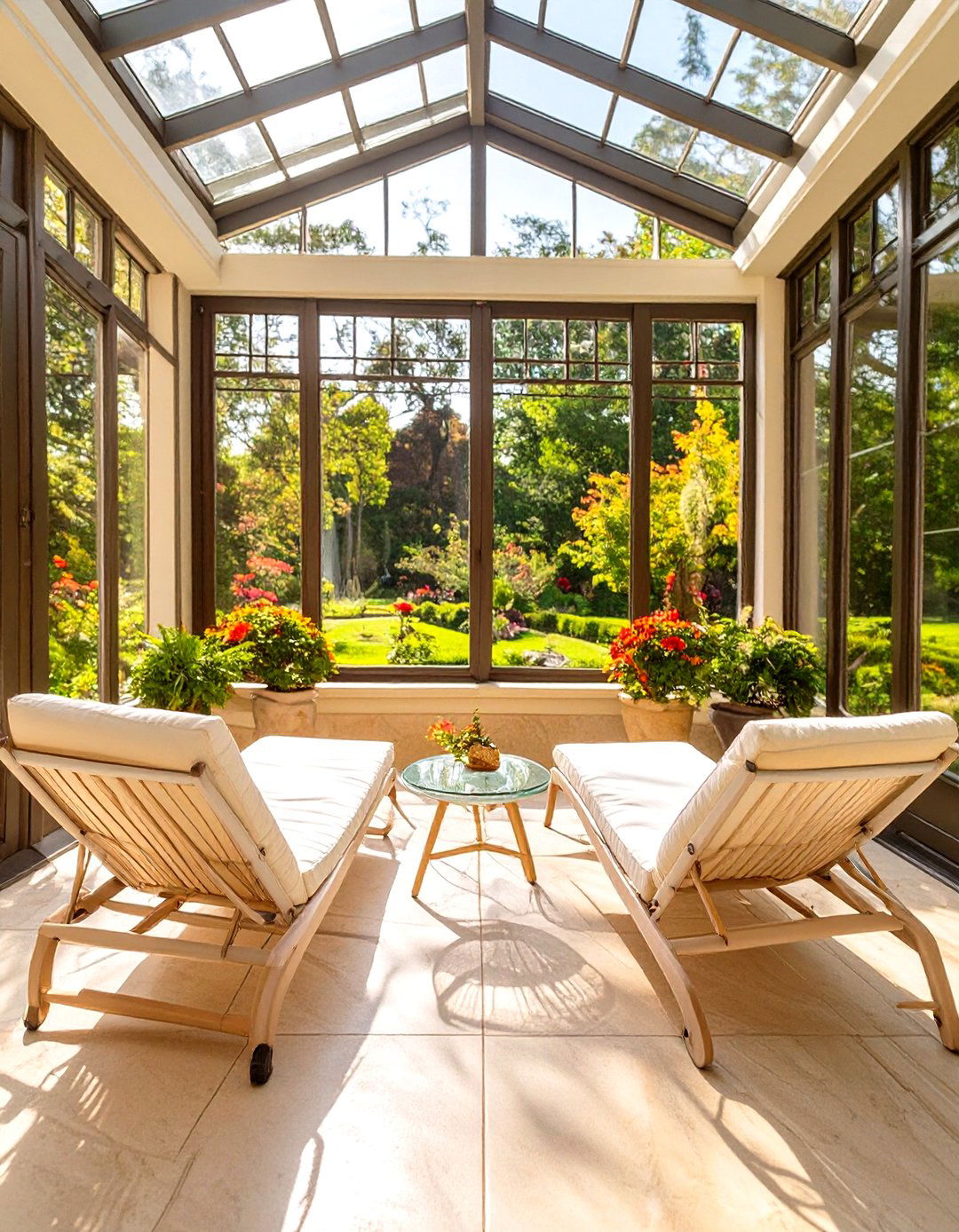 Paired Chaise Lounges for a Luxurious Feel - 30 symmetrical balance in interior design ideas