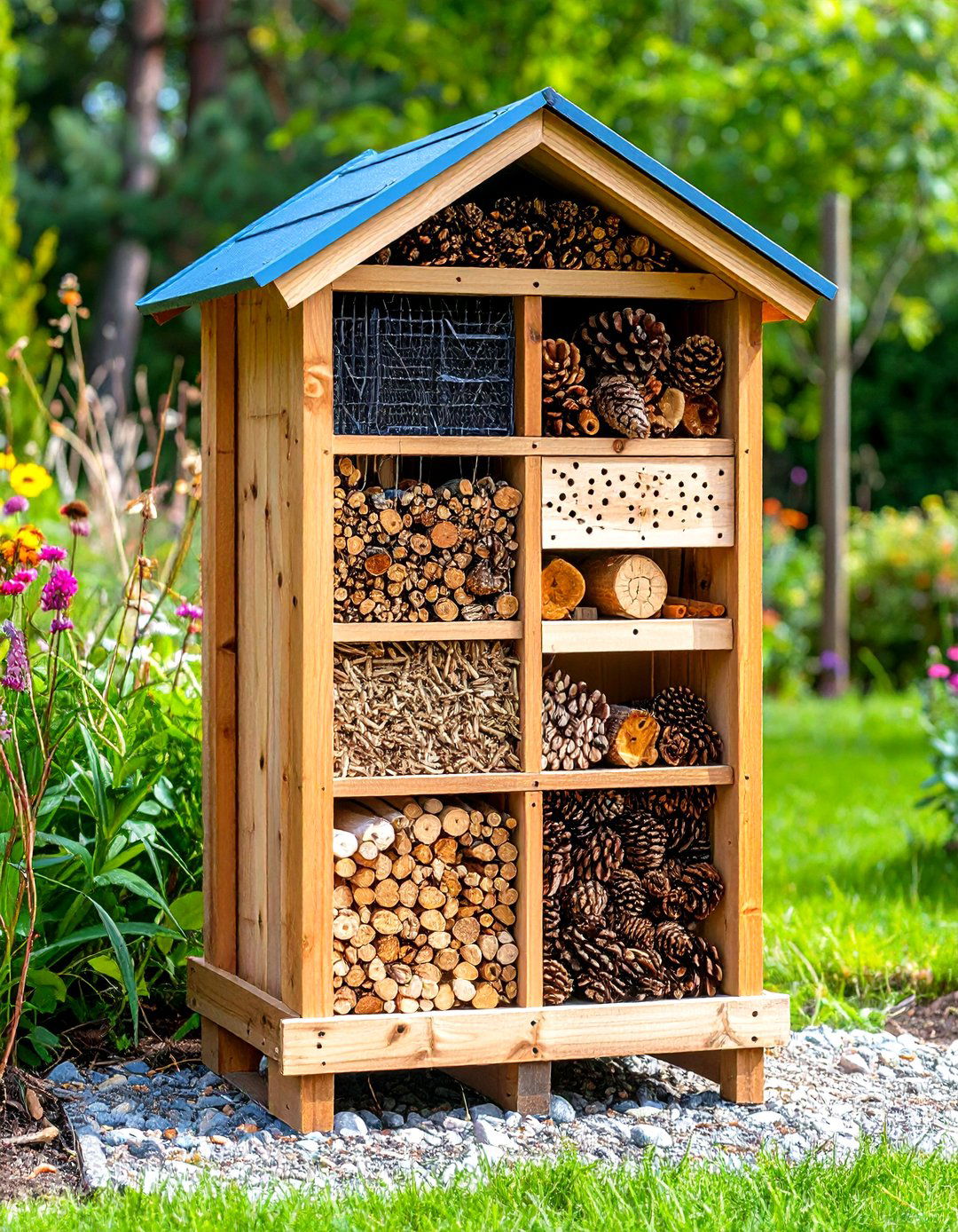 Pallet Bug Hotel - 30 pallet garden ideas