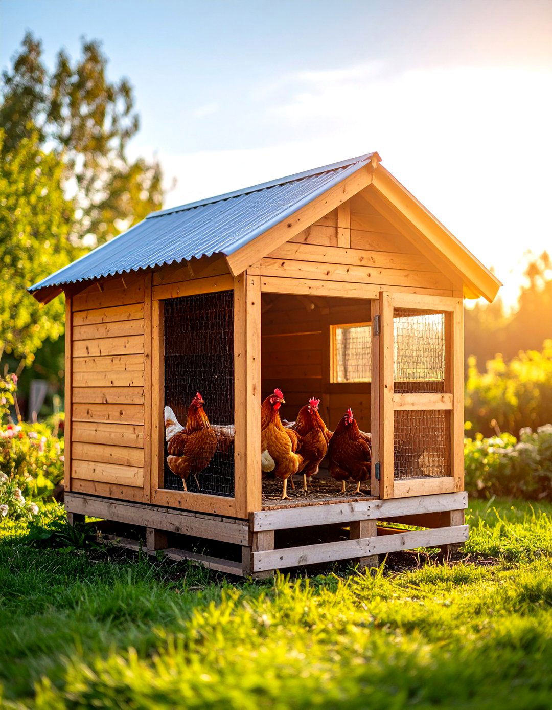 Pallet Chicken Coop - 30 pallet garden ideas