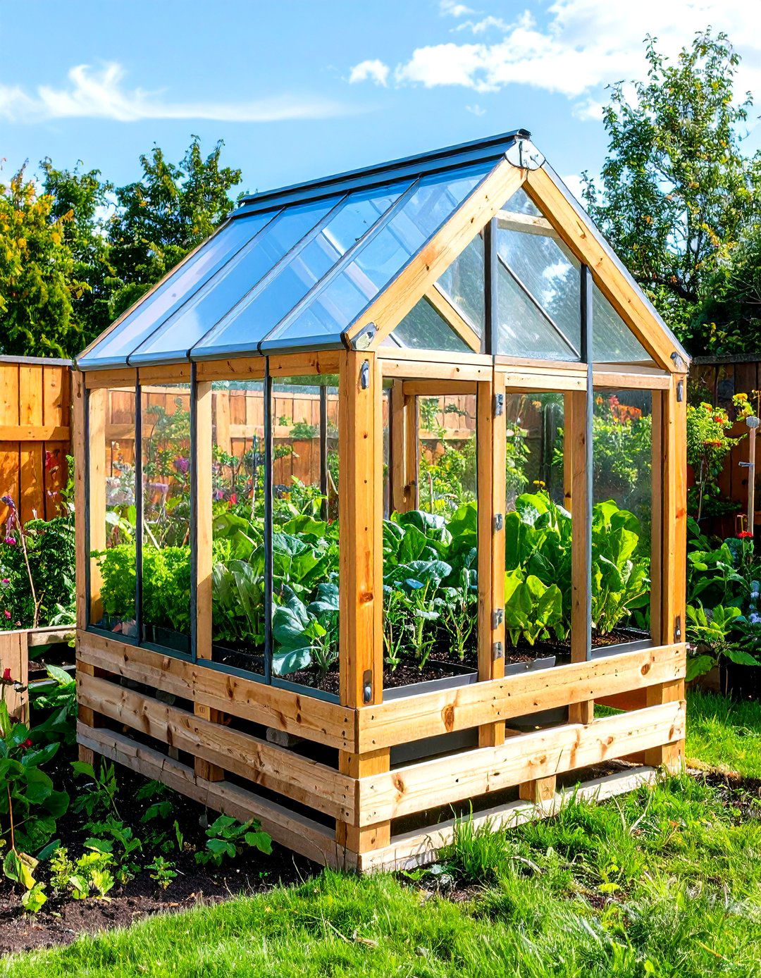 Pallet Cold Frame for Seedlings - 30 pallet garden ideas