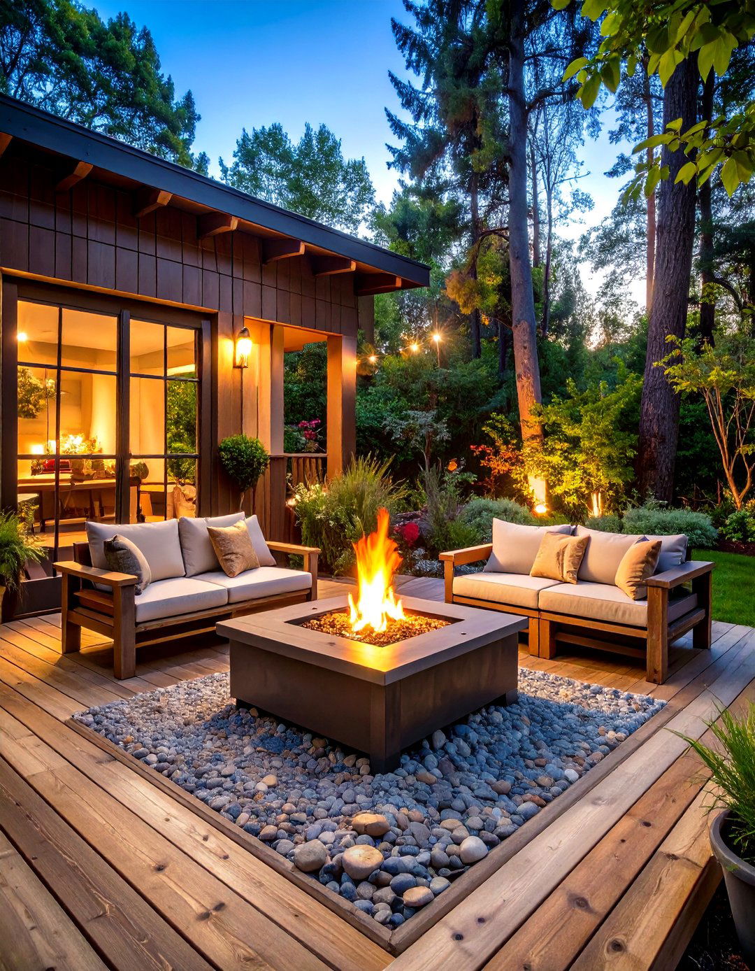 Pallet Deck with Outdoor Kitchen Area - 30 pallet deck ideas