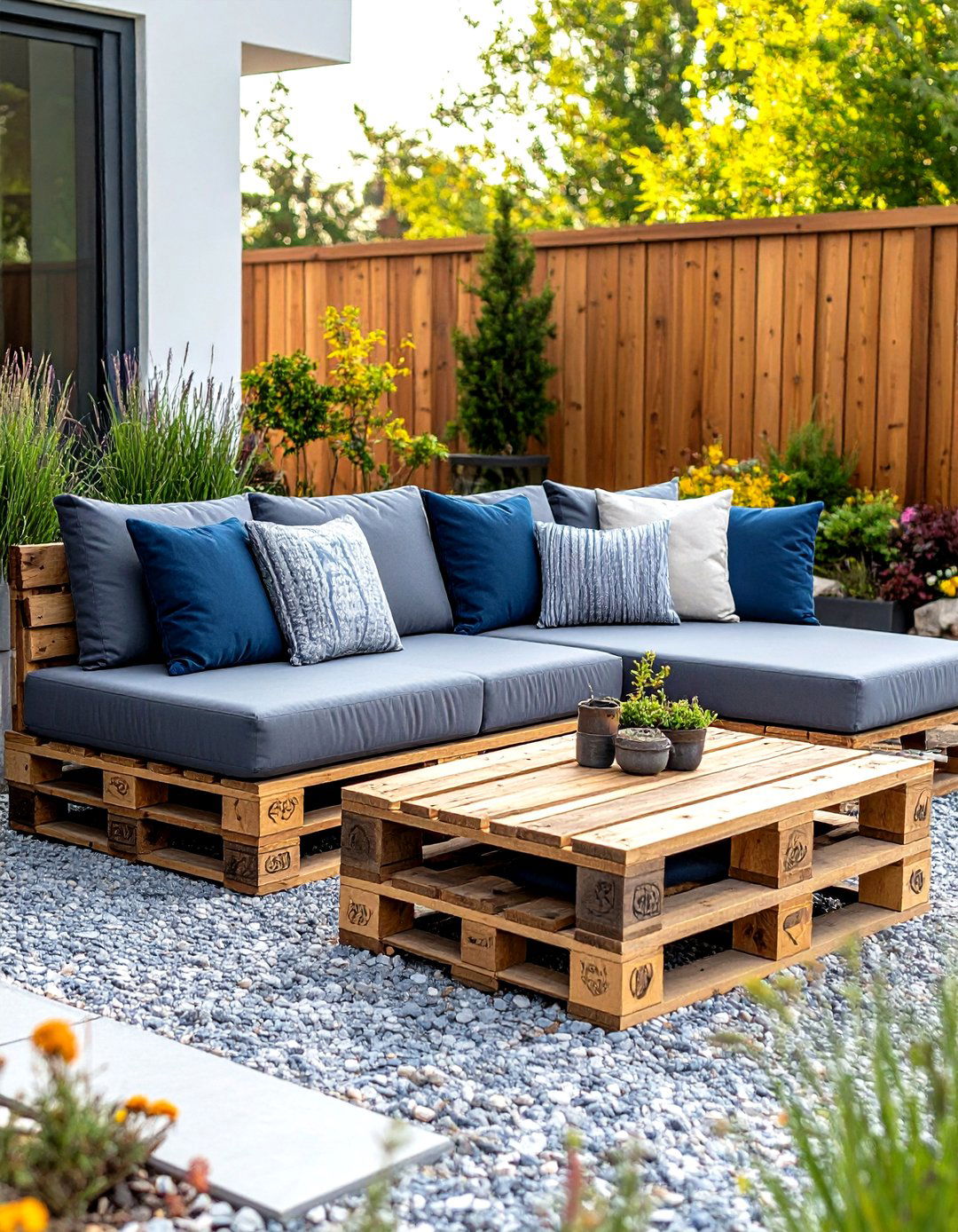 Pallet Furniture Lounge Set - 30 outdoor seating ideas
