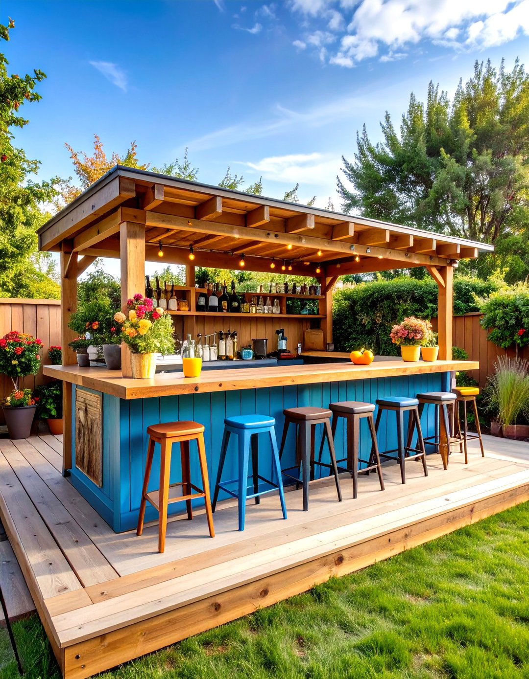 Pallet Garden Bar - 30 pallet garden ideas