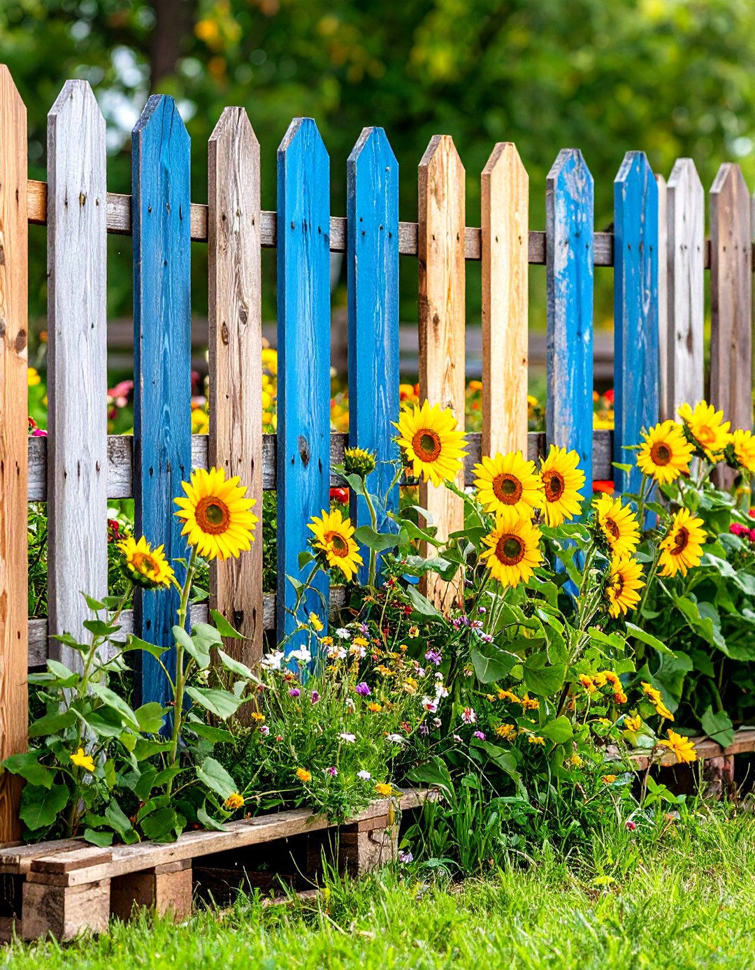 Pallet Garden Fence - 30 pallet garden ideas