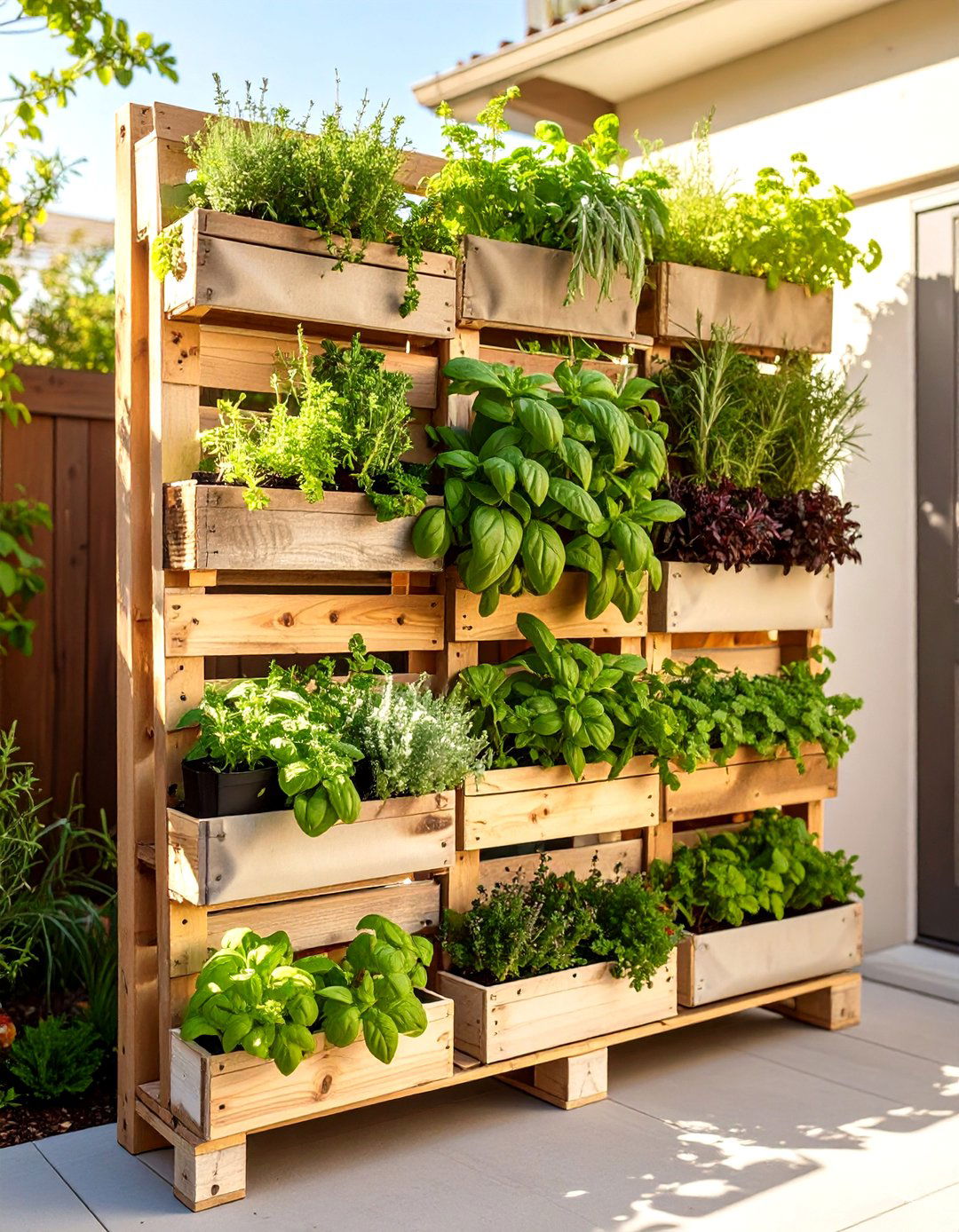 Pallet Herb Vertical Garden - 30 vertical garden ideas