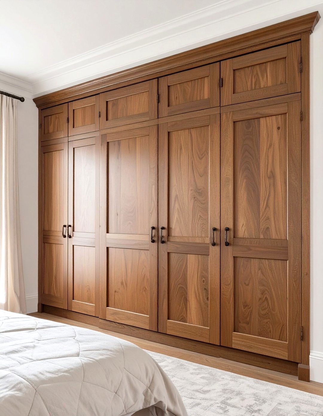 Paneled Wood Doors - 30 closet door ideas for bedroom