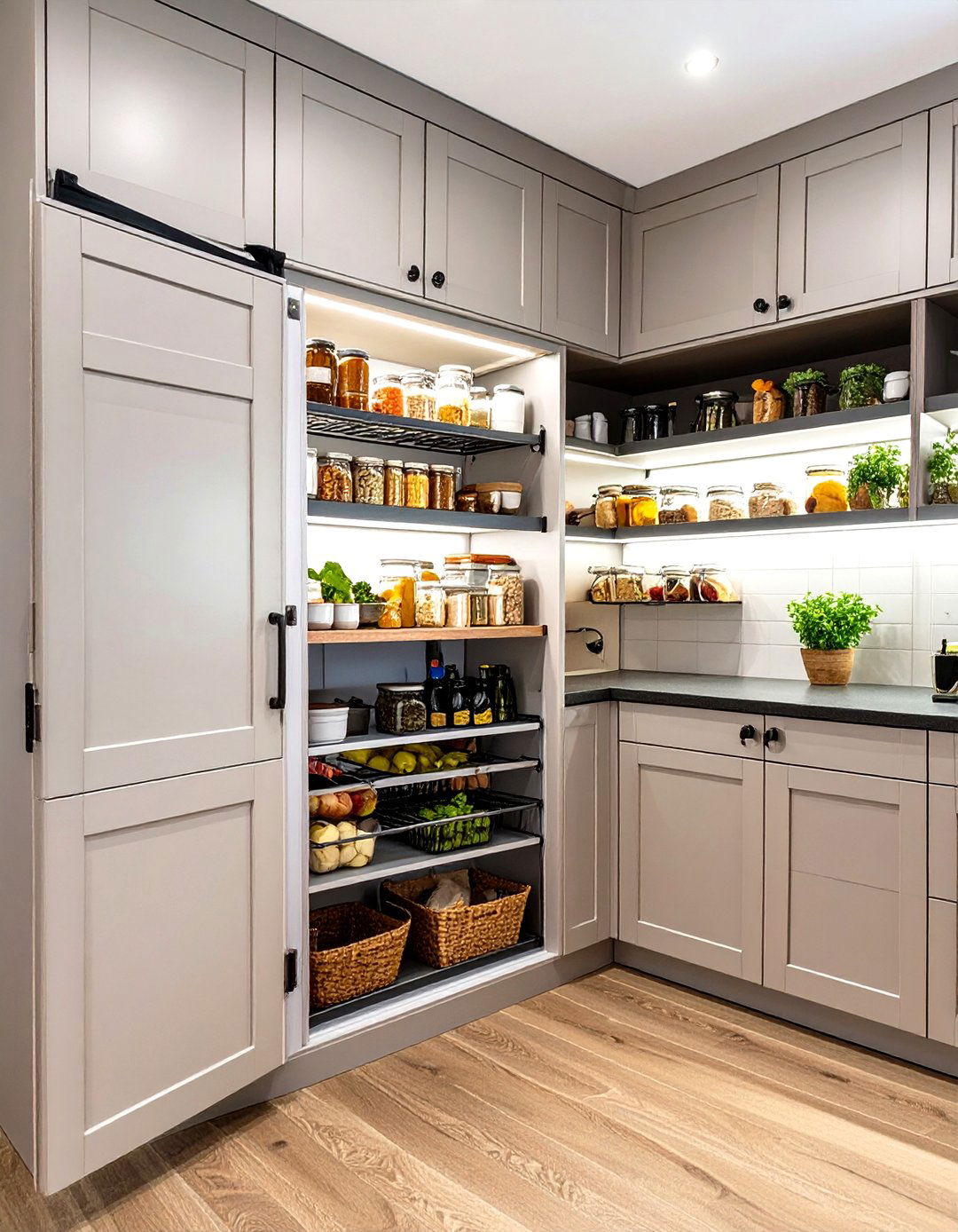 Pantry Cabinet Integration - 30 organize pantry ideas