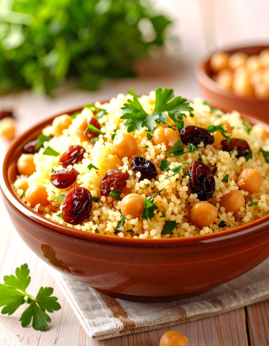 Pantry Couscous with Chickpeas and Raisins - 30 pantry dinner ideas