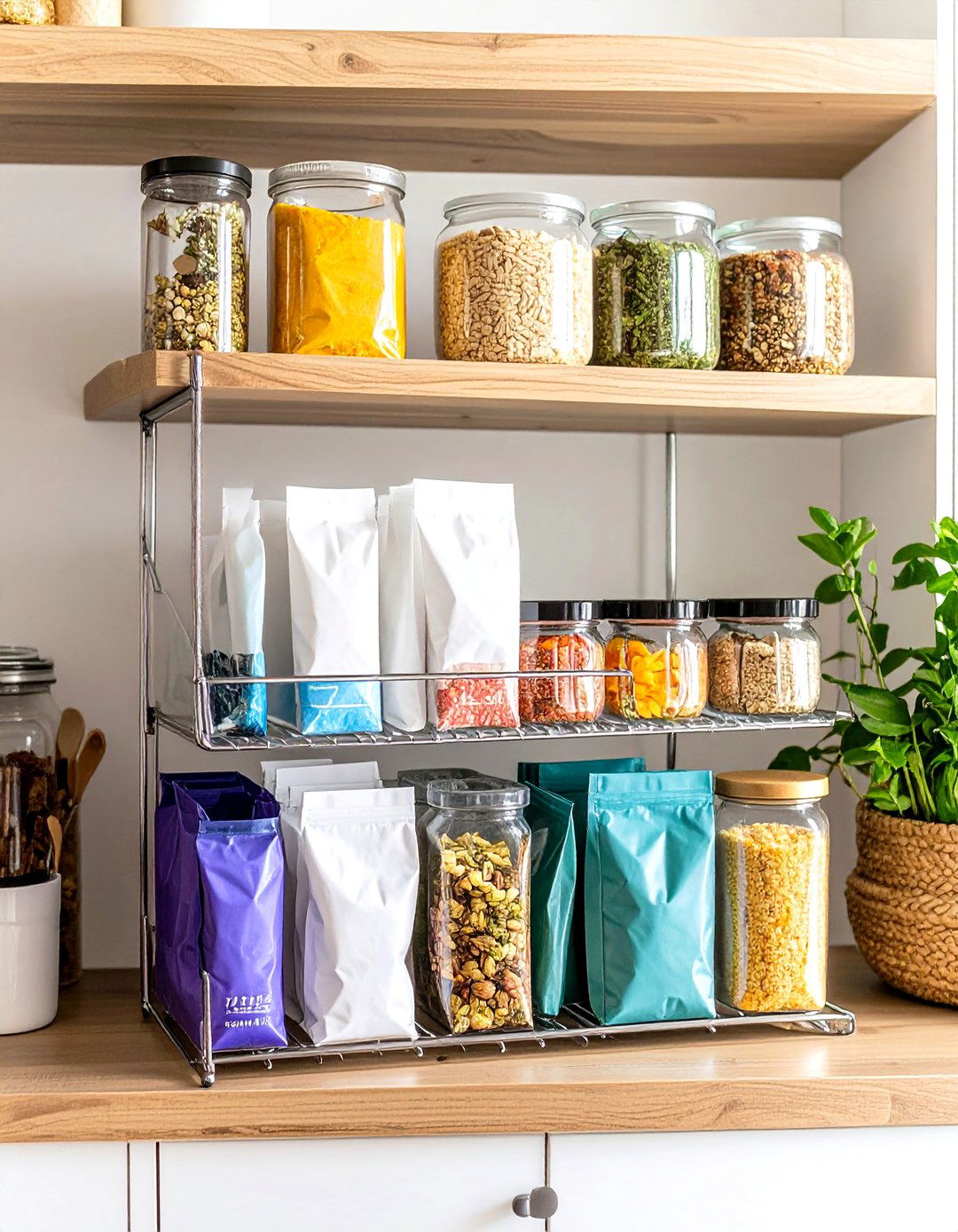 Pantry Organizing with Food Packet Organizers - 30 pantry organizing ideas