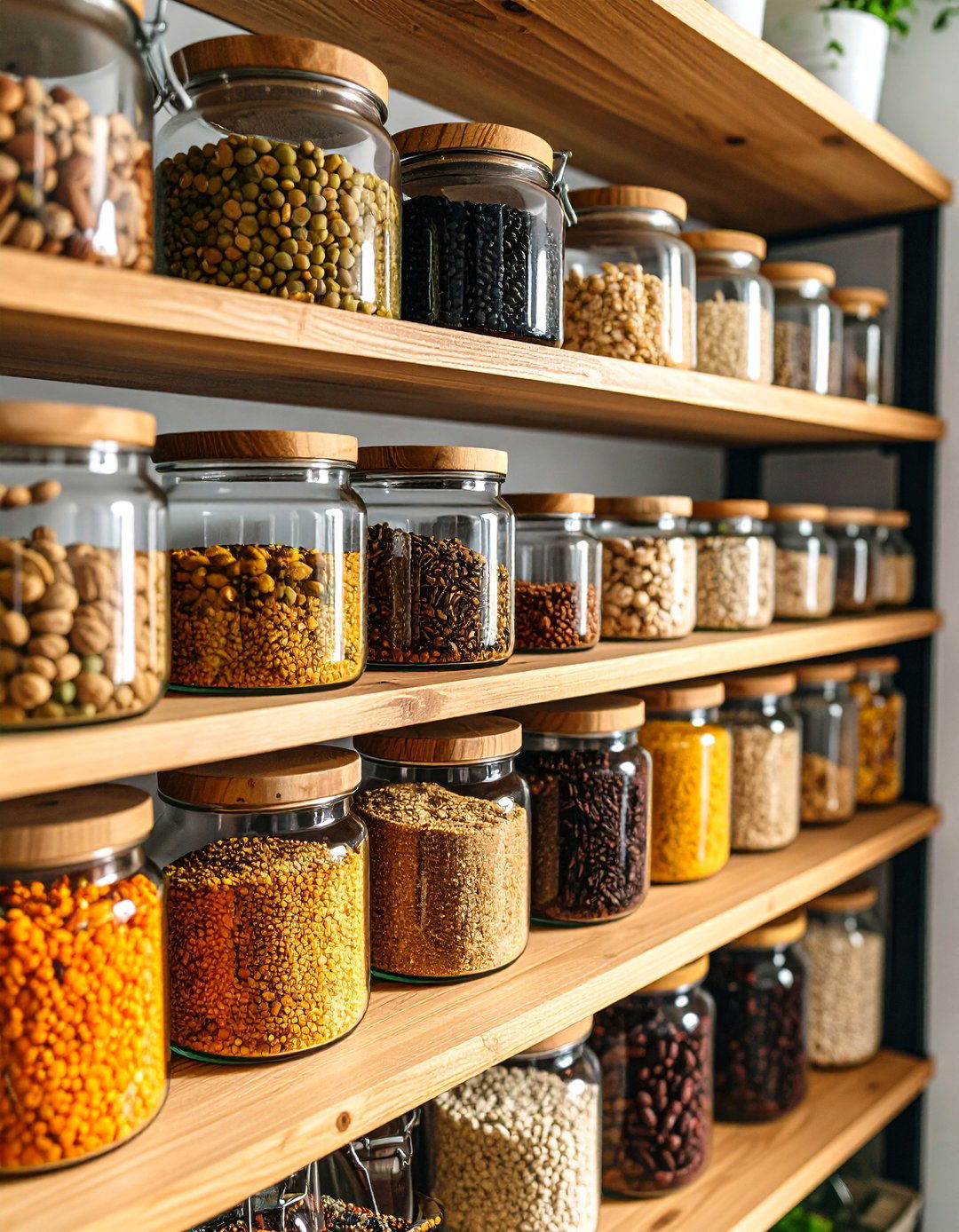 Pantry Organizing with Glass Jars - 30 pantry organizing ideas