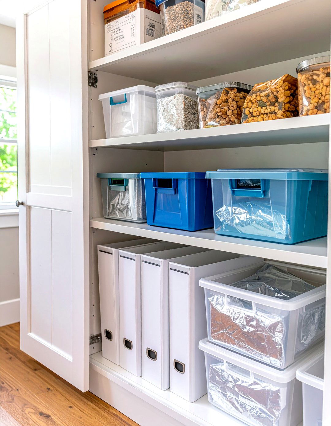 Pantry Organizing with Magazine Files - 30 pantry organizing ideas
