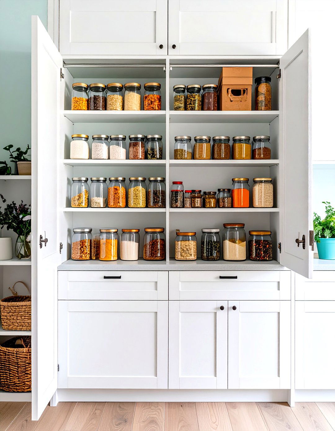 Pantry Organizing with Over the Door Racks - 30 pantry organizing ideas