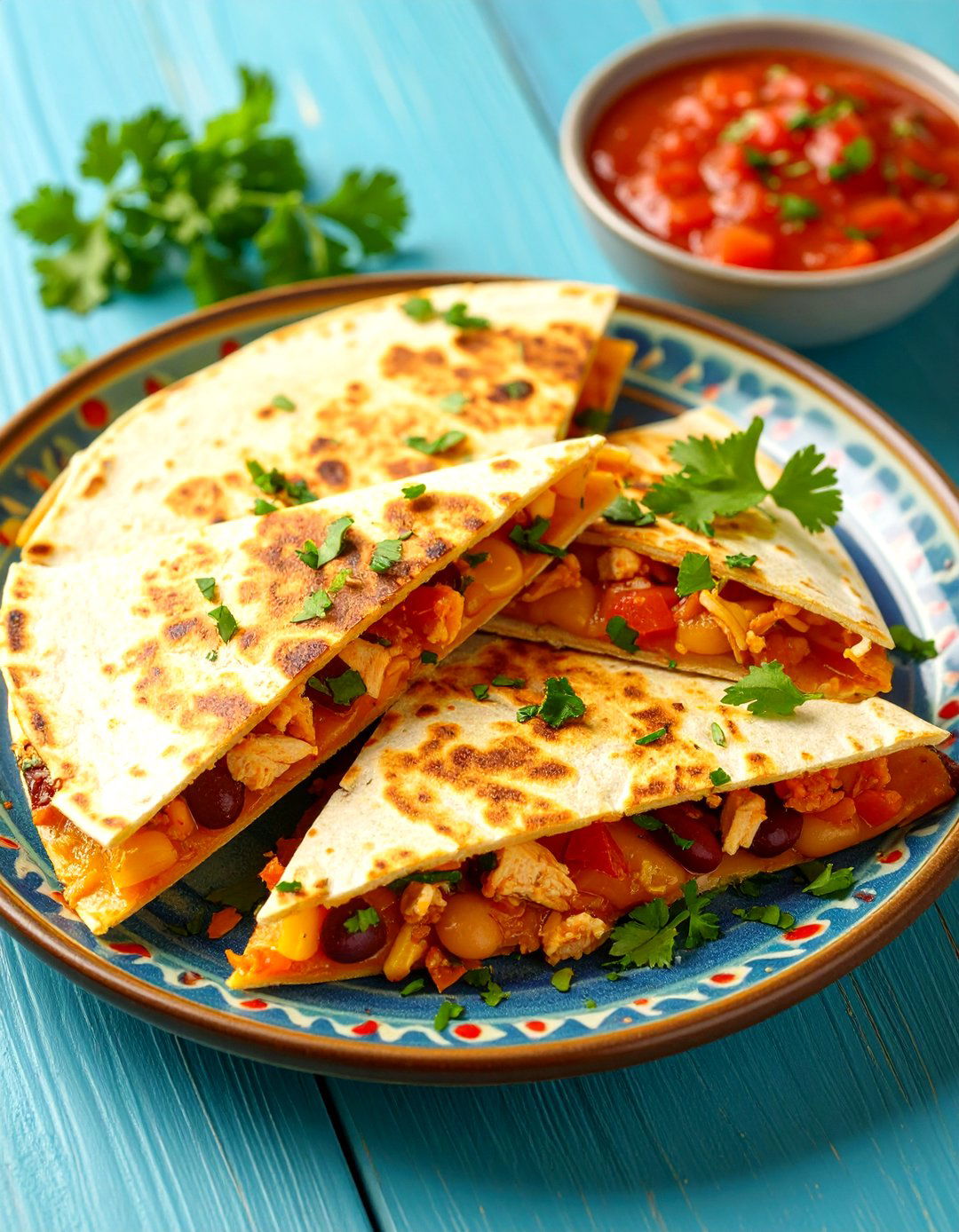 Pantry Quesadillas with Canned Chicken - 30 pantry dinner ideas