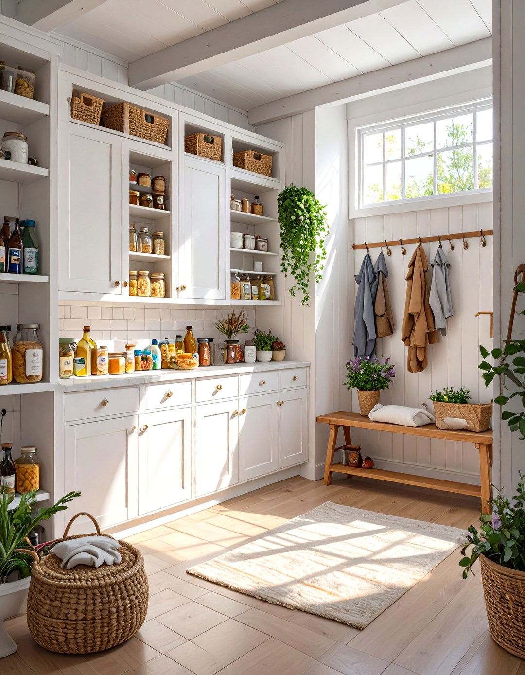 Pantry in an Adjacent Mudroom - 30 small kitchen pantry ideas