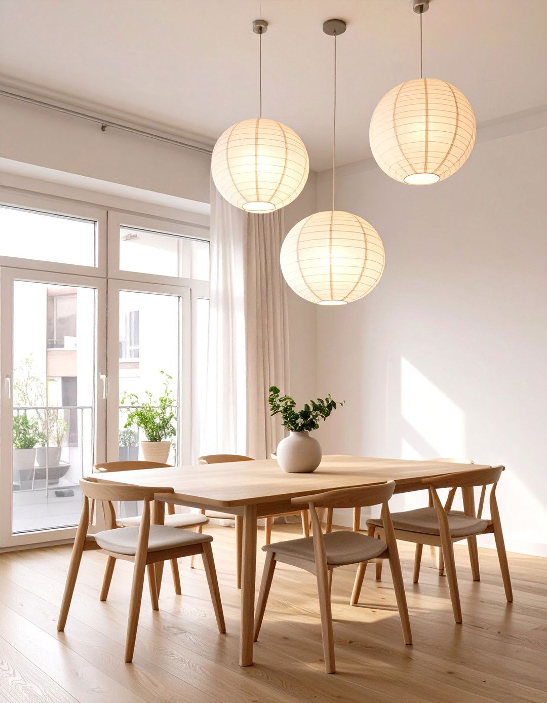 Paper Lantern Pendants for a Serene Ambiance - 30 best lighting for interior design ideas