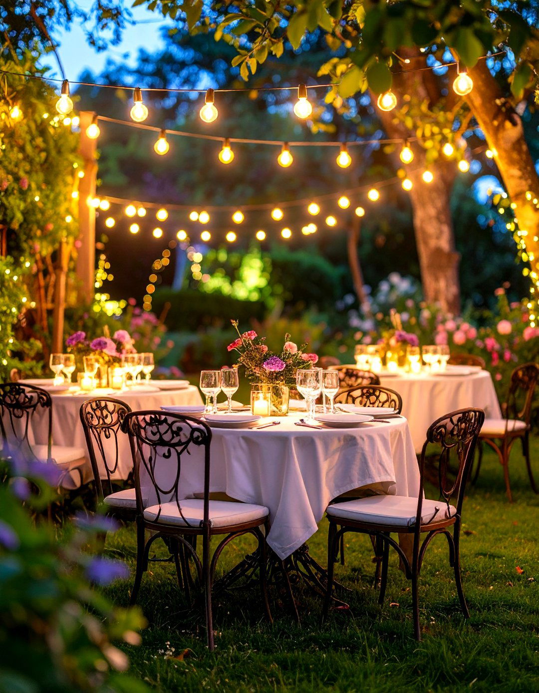 Parisian Bistro Garden Evening - 30 garden party ideas