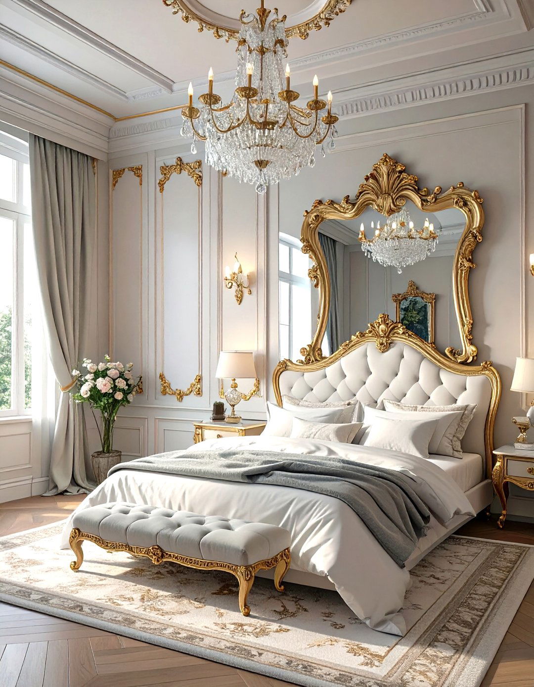 Parisian Chic Bedroom - 30 glam bedroom ideas