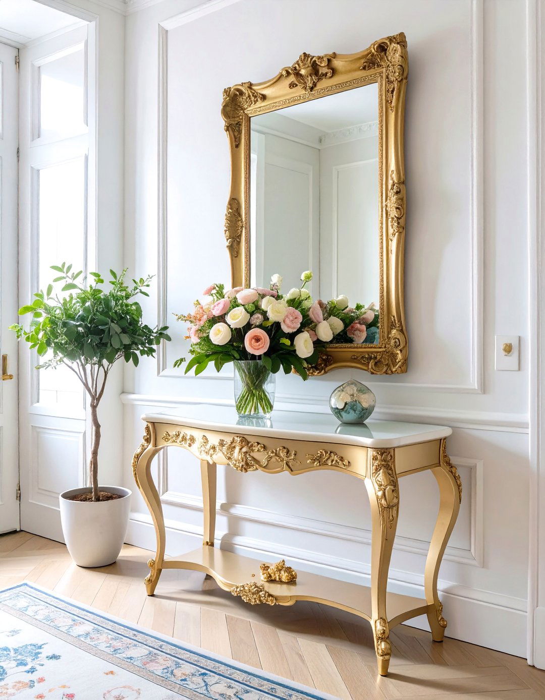 Parisian Chic Entryway - 30 apartment entryway ideas