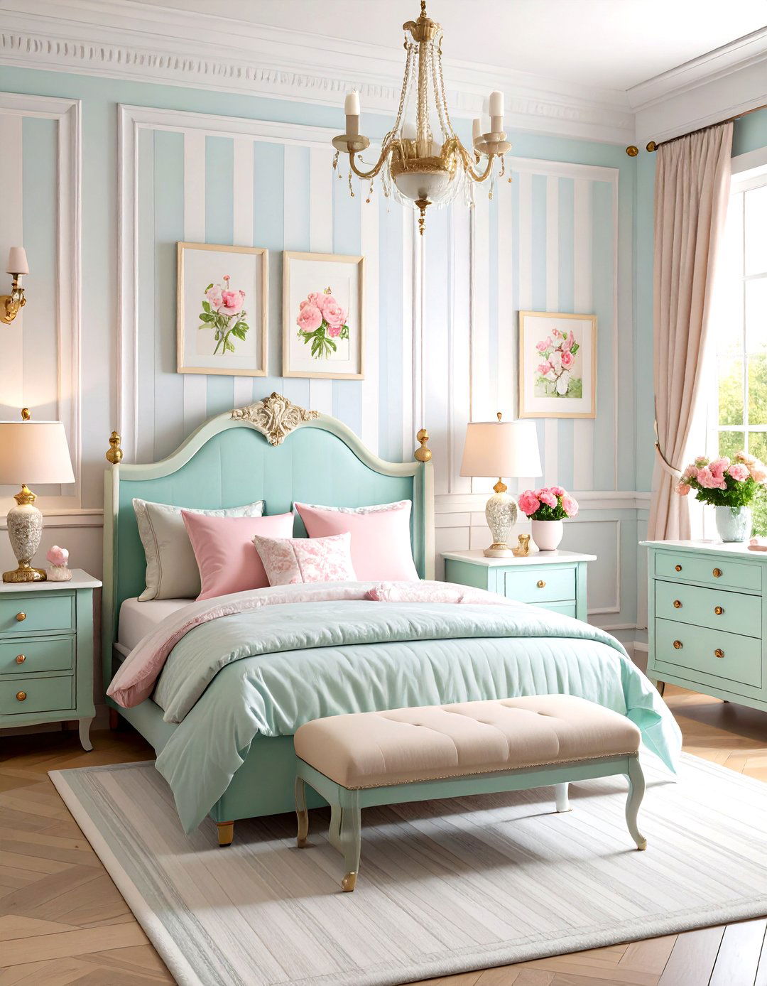 Parisian Patisserie Bedroom - 30 little girls bedroom ideas