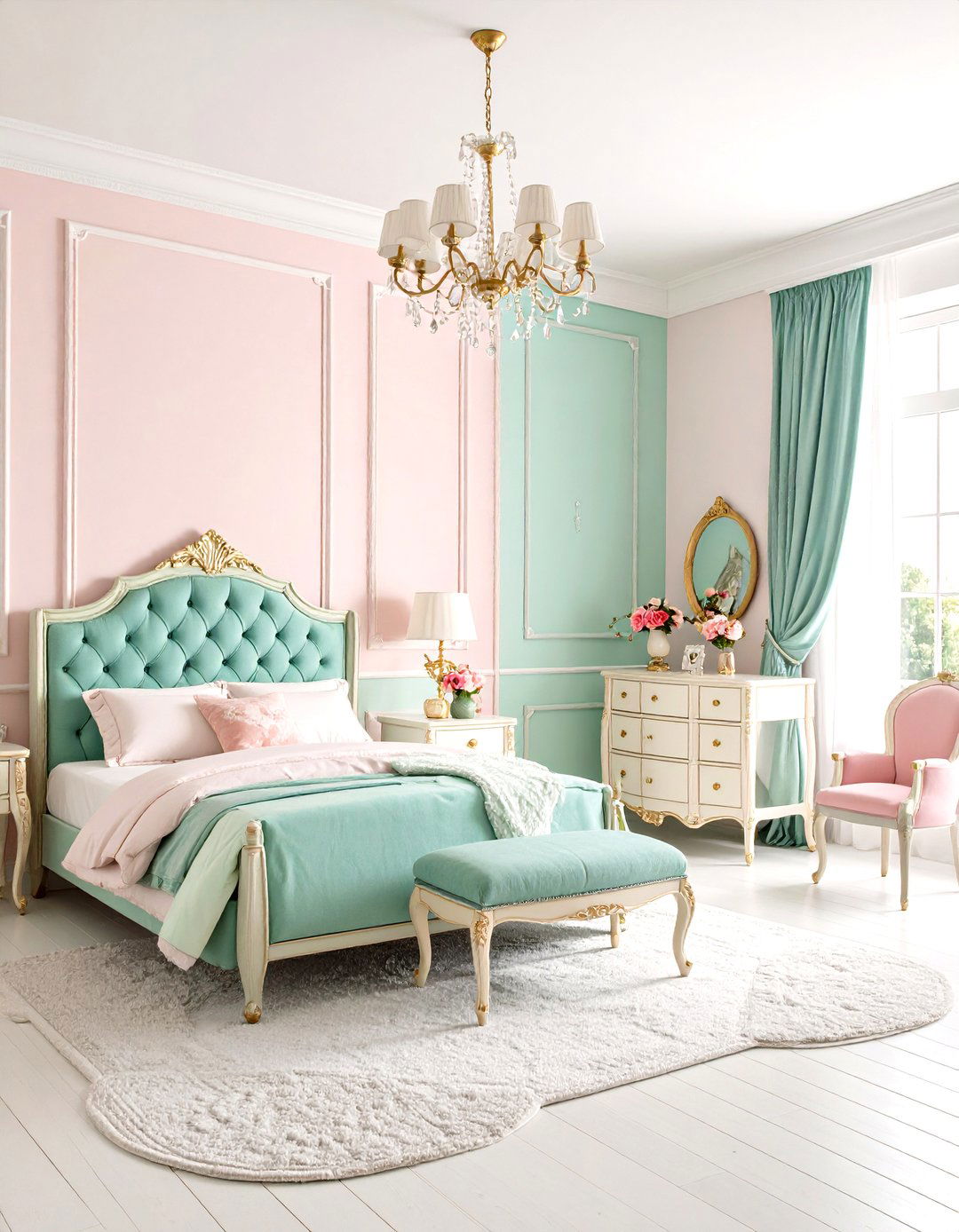 Parisian Patisserie Inspired Bedroom - 30 little girls room ideas