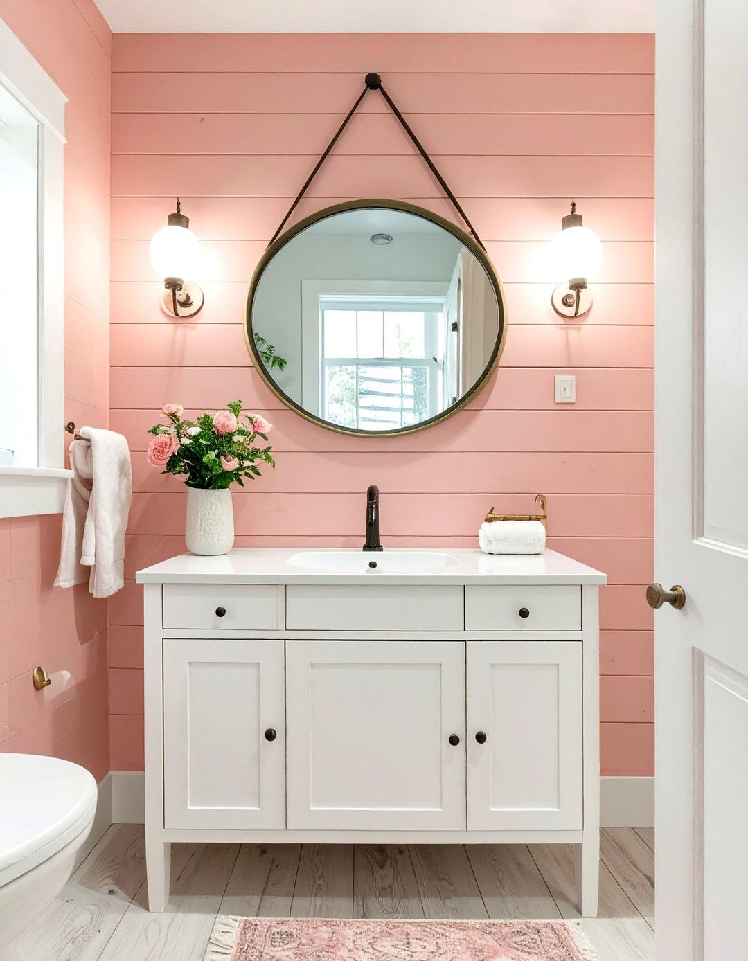Pastel Colored Shiplap Bathroom - 30 shiplap bathroom ideas