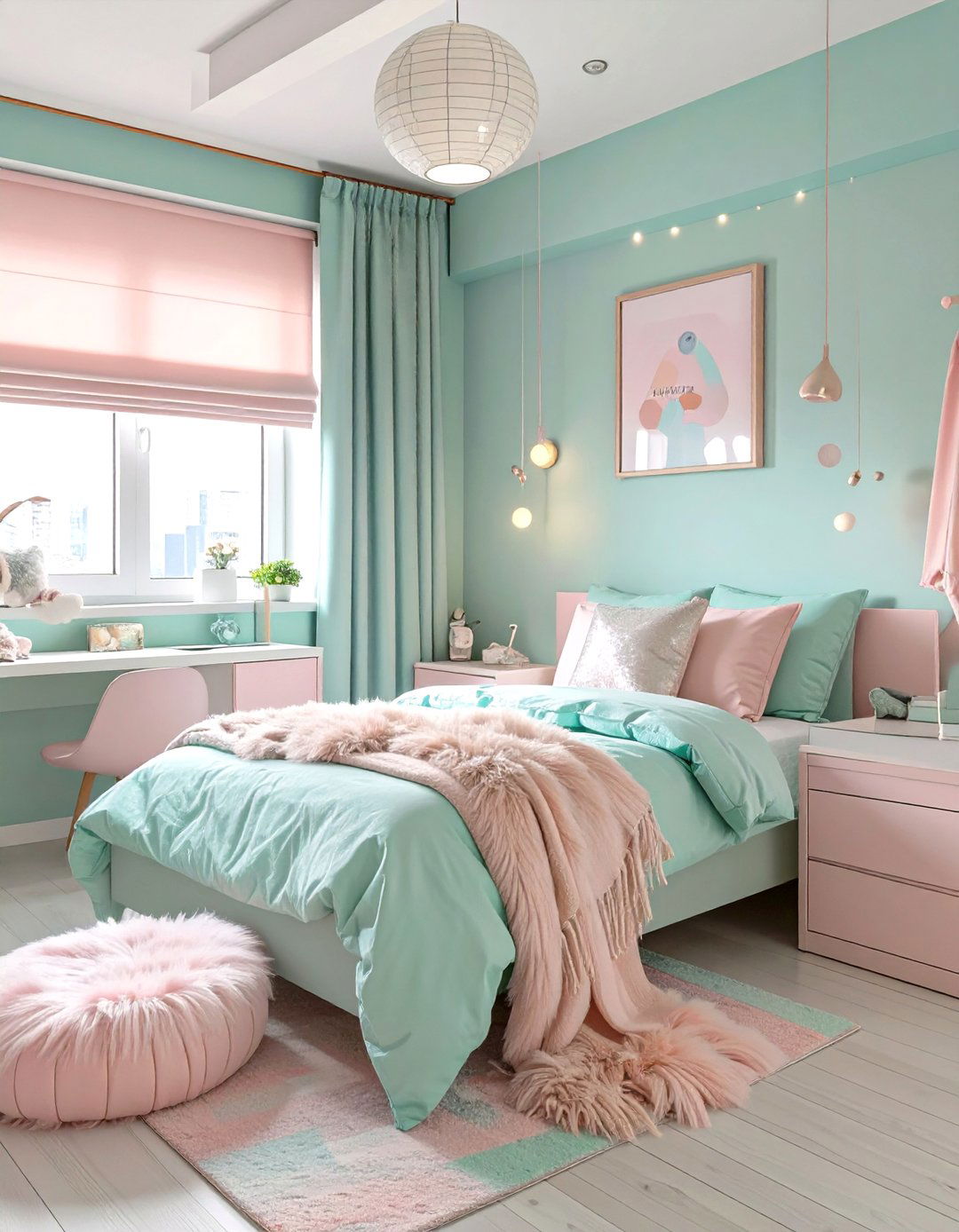 Pastel Dream Dorm Room - 30 dorm room inspiration