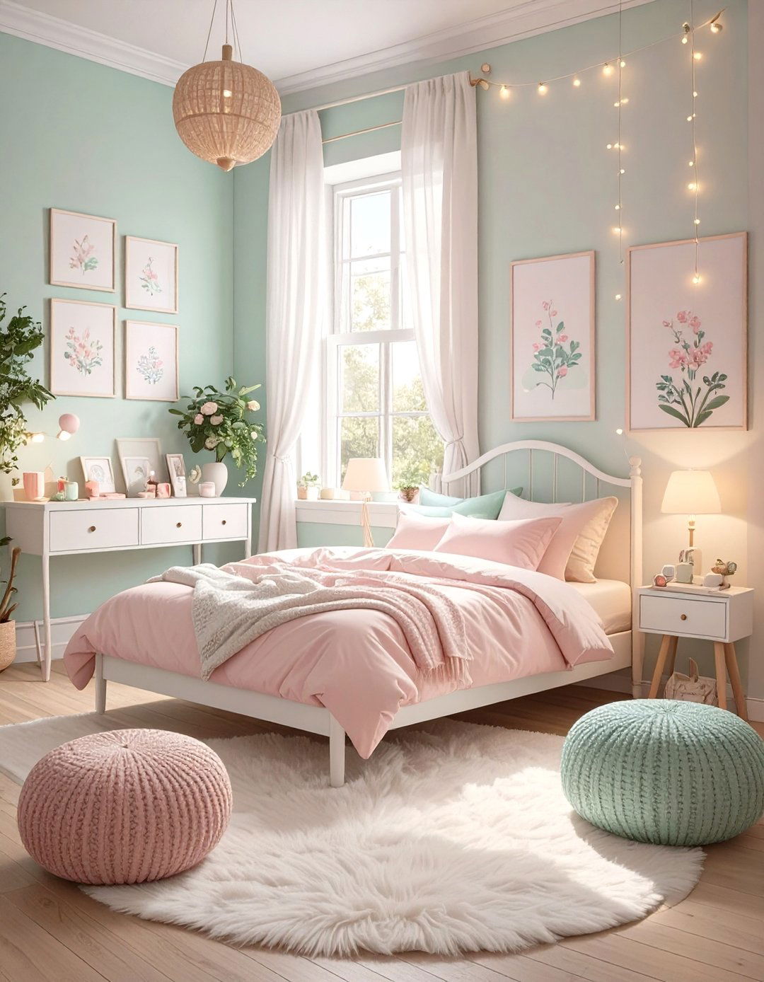 Pastel Dream Dorm Room - 30 college dorm room ideas