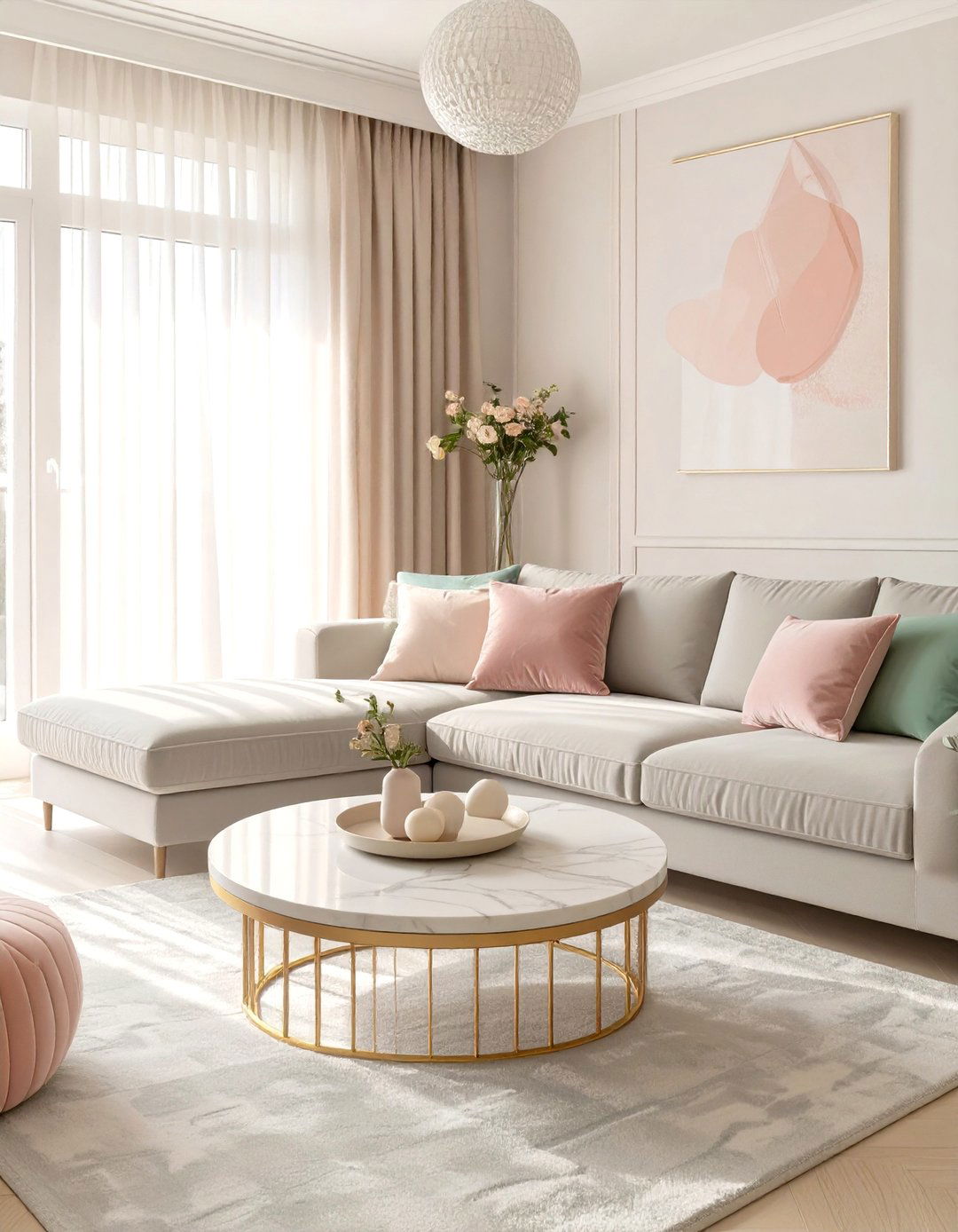 Pastel Dream Living Room - 30 cute living room ideas