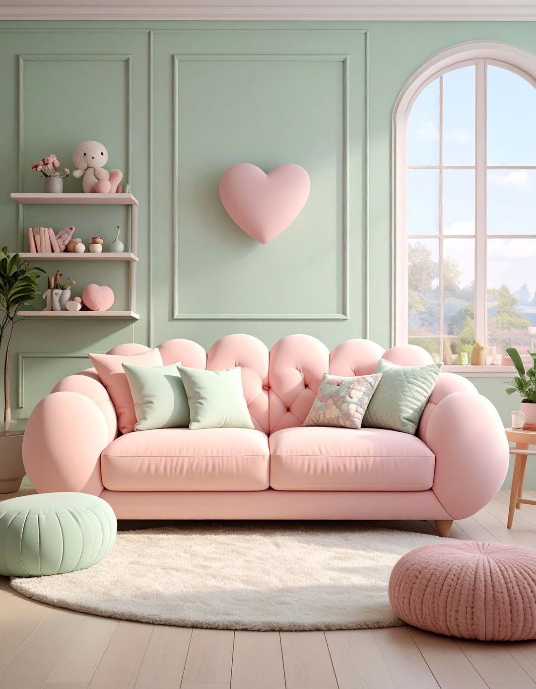 Pastel Kawaii Living Room - 30 bloxburg living room ideas
