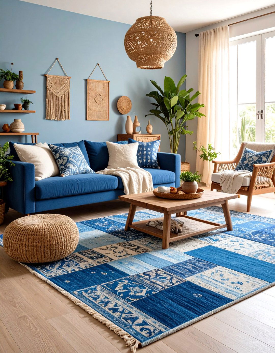 Patchwork Living Room Carpet - 30 living room carpet ideas