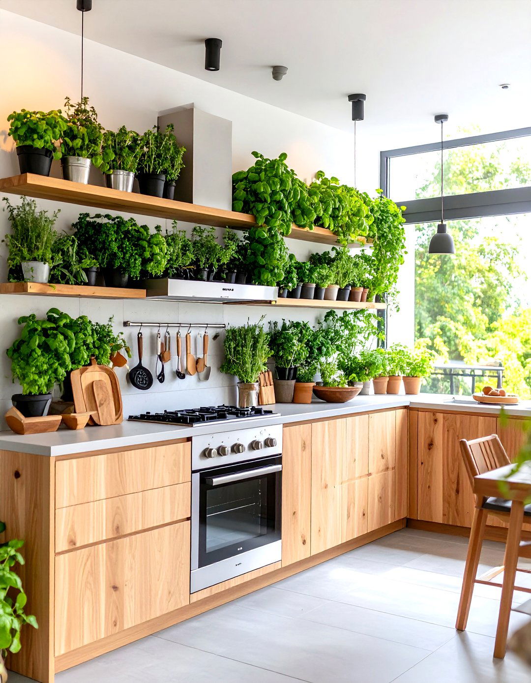 Patio Kitchen with a Vertical Garden - 30 patio kitchen ideas