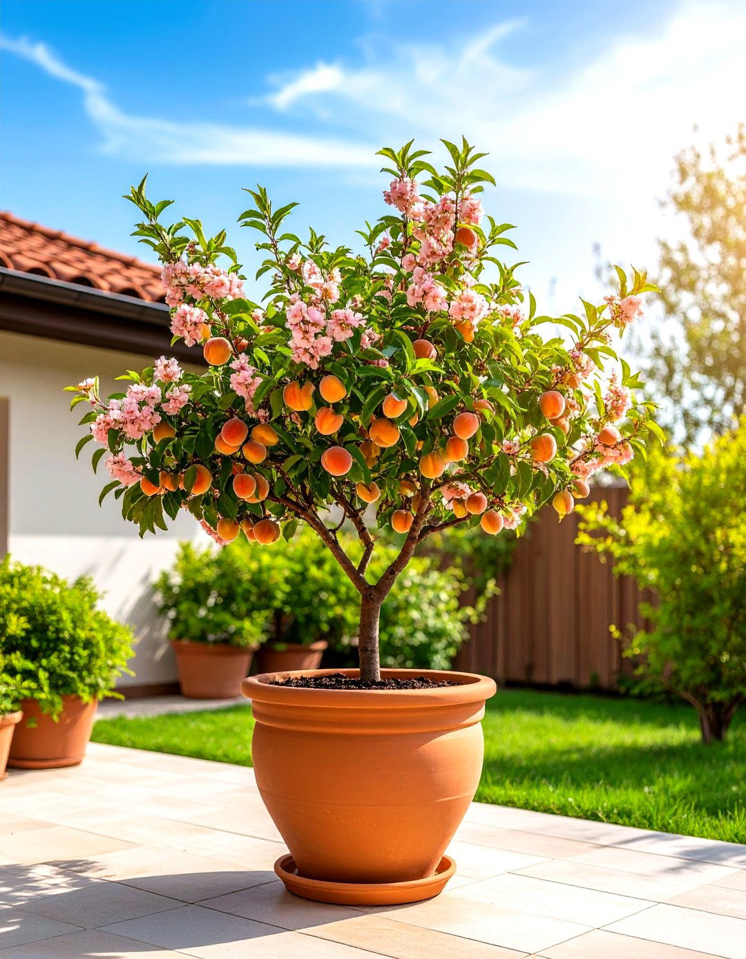 Patio Peach Tree - 30 patio plants ideas
