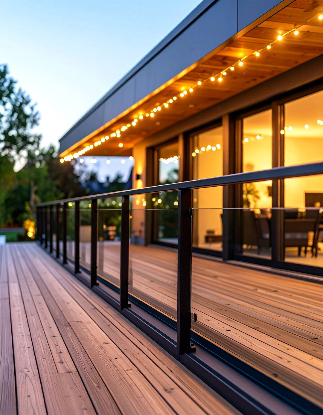 Patio Railing Rope Lights - 30 patio lights ideas