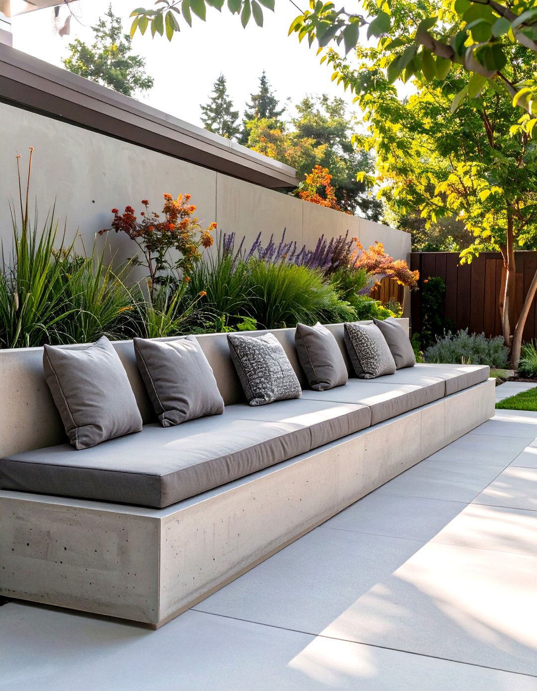 Patio with Built in Seating for a Streamlined Look - 30 outdoor patio design pictures ideas