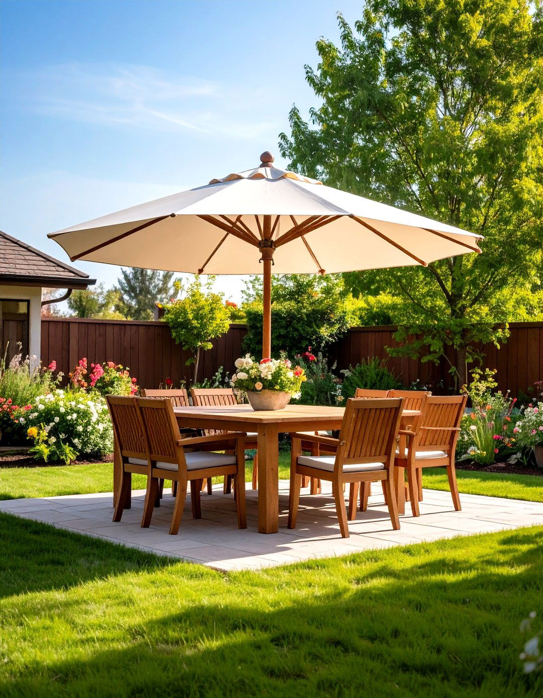 Patio with a Designated Dining Zone - 30 patio landscape ideas