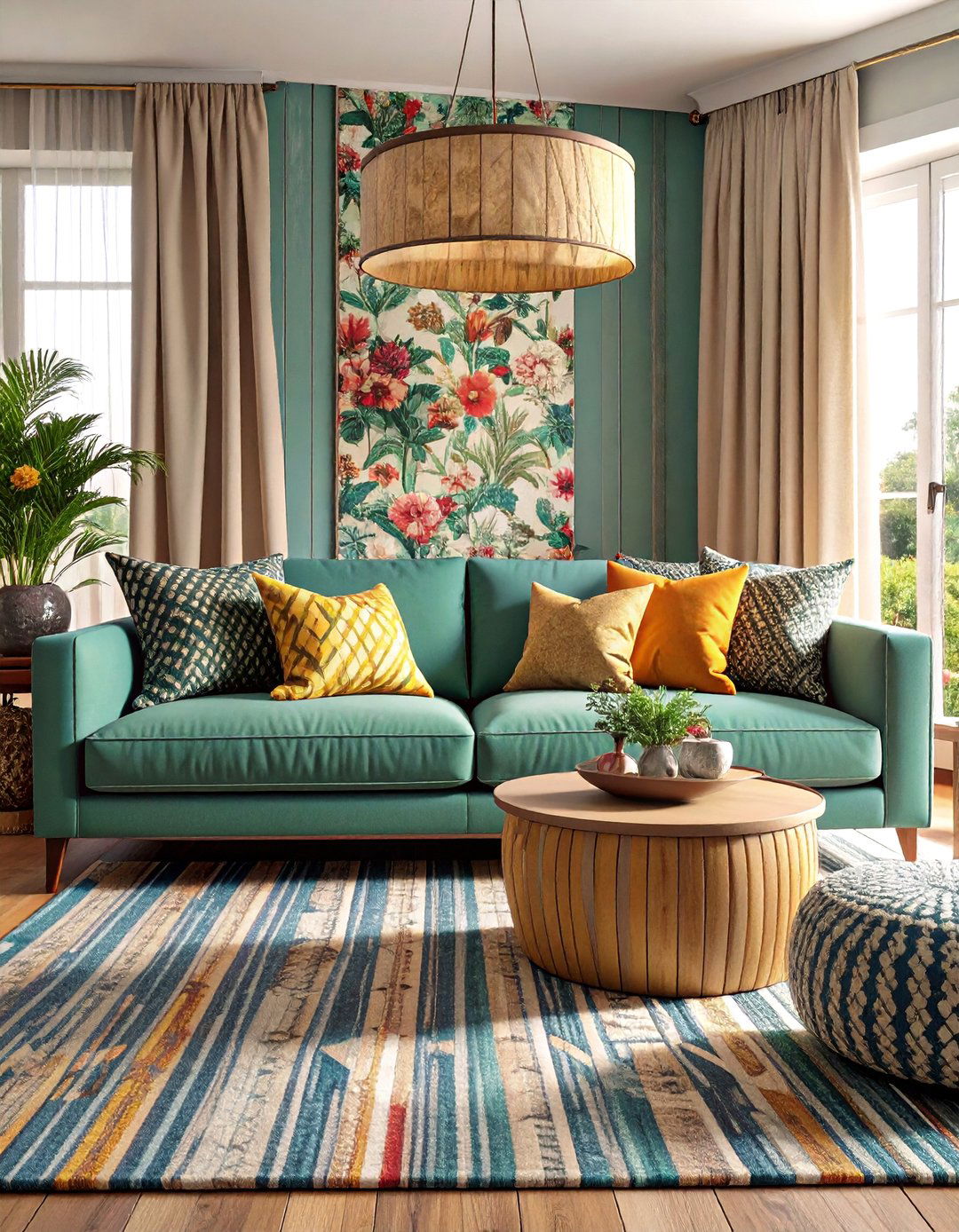 Pattern Layering and Maximalism - 30 2025 home decor trends