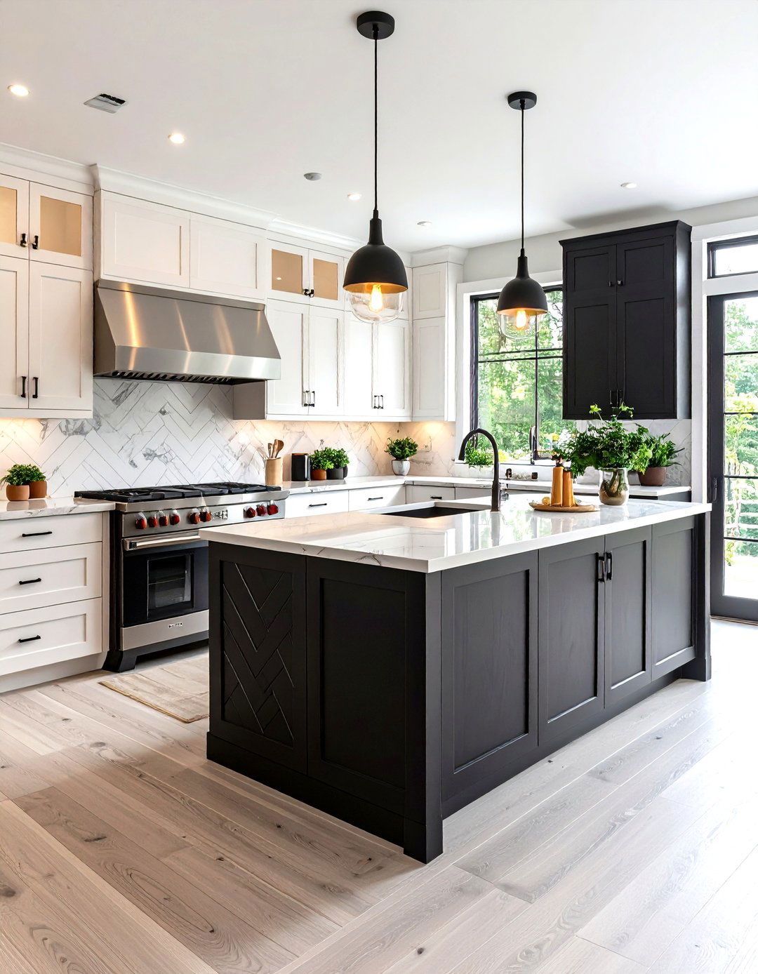 Patterned Kitchen Cabinets - 30 ideas for kitchen cabinets