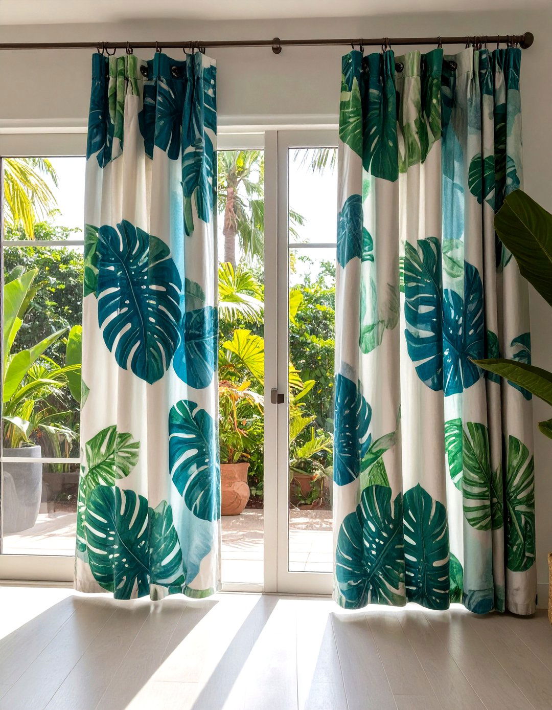 Patterned Sliding Glass Door Curtains - 30 sliding glass patio door curtain ideas